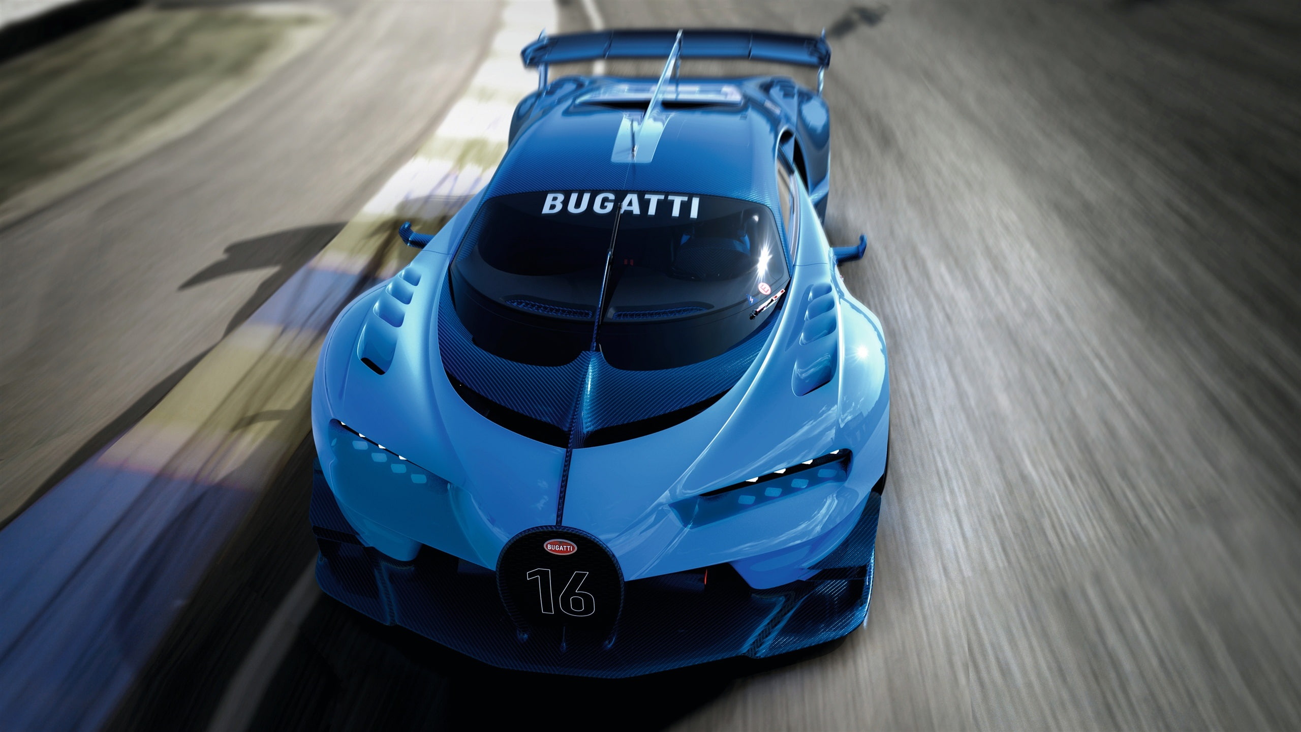 vision, gran, turismo, Blue, Bugatti, Supercar, 2015, 2K, Speed, HD Wallpaper