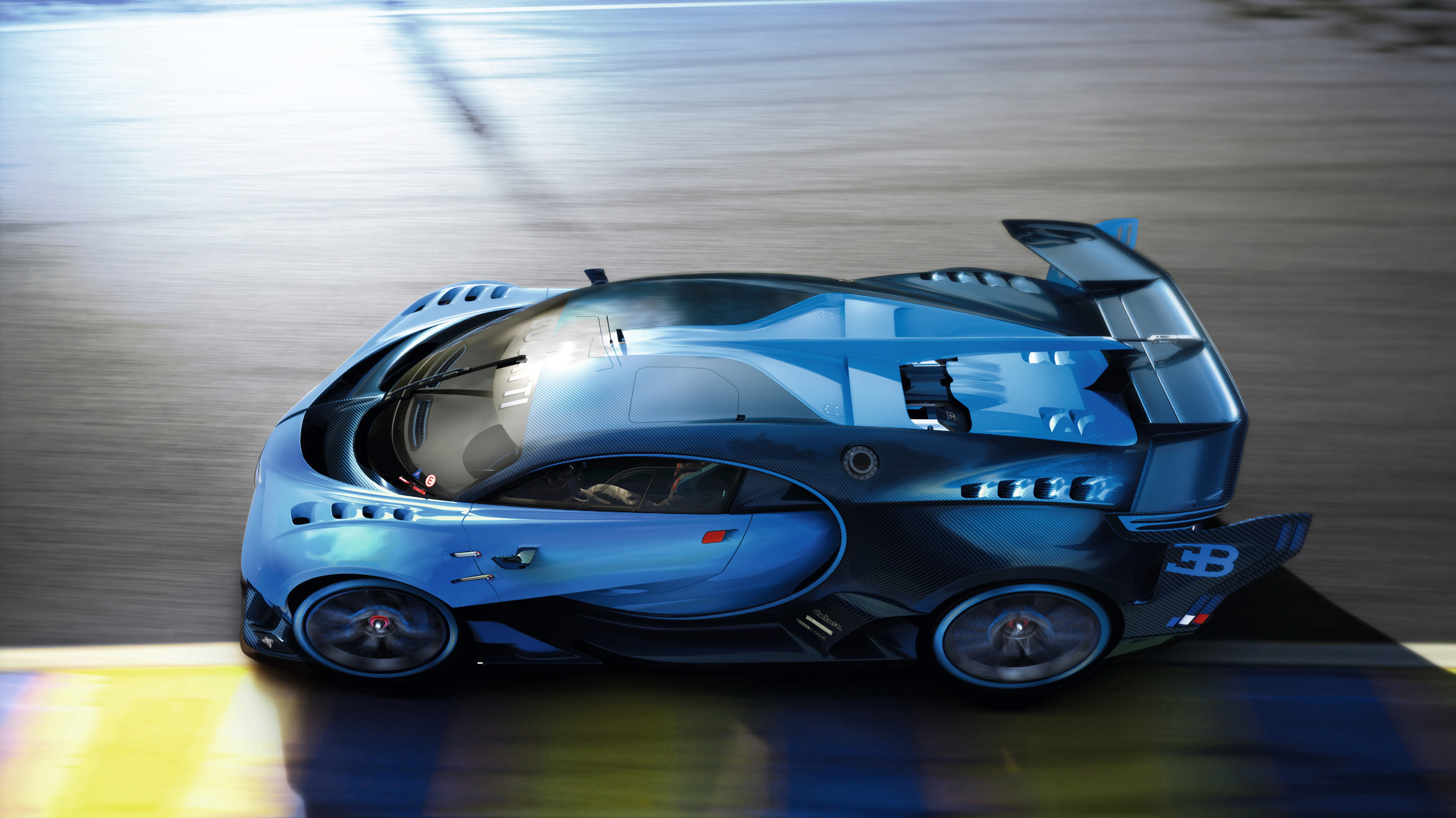 Bugatti, Vision, Gran, 4K, 2015, Turismo, HD Wallpaper