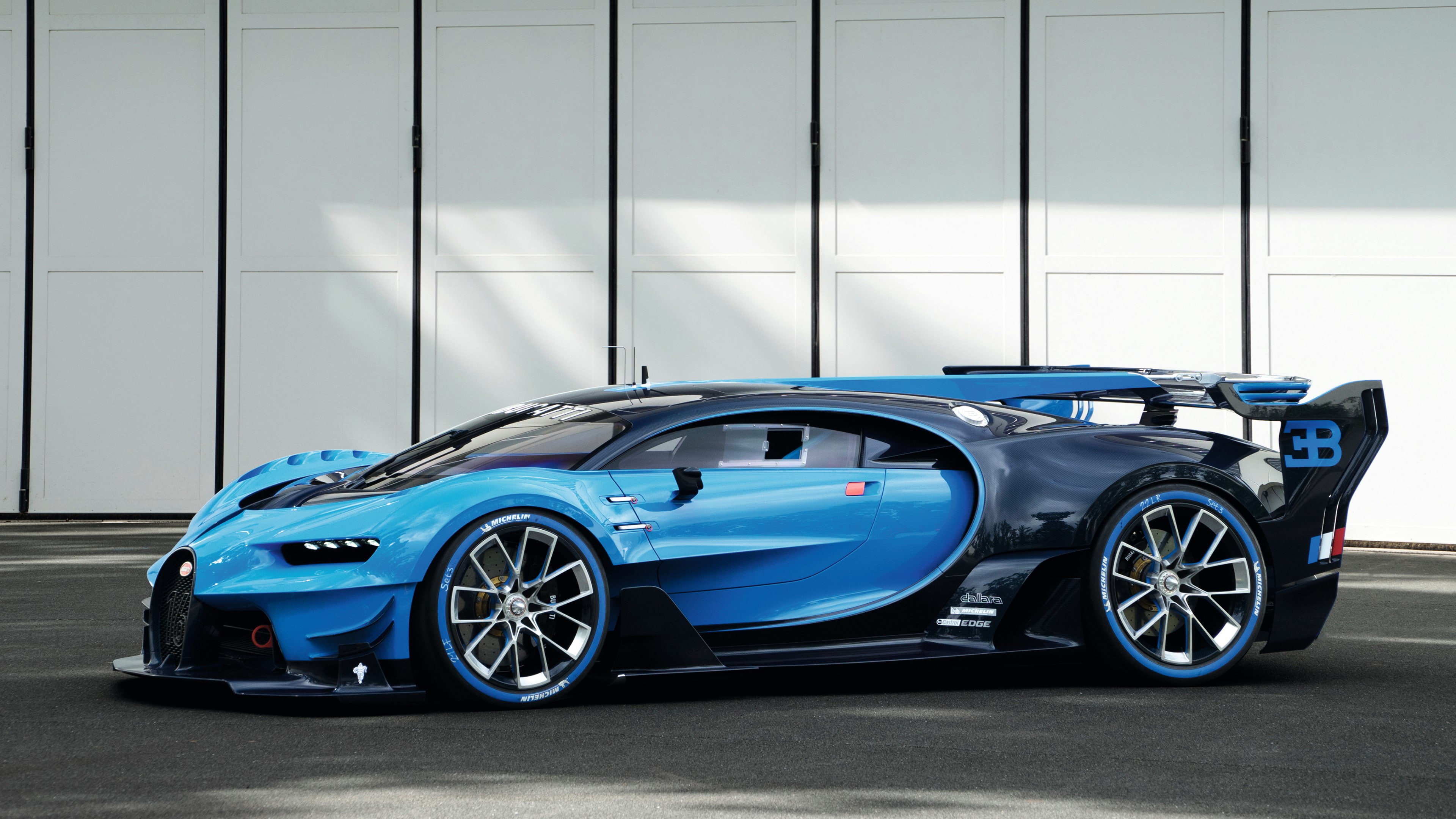 blue, Bugatti Vision Gran Turismo, 4K, sport car, Grand Sport, Best cars of 2015, coupe, Bugatti, HD Wallpaper