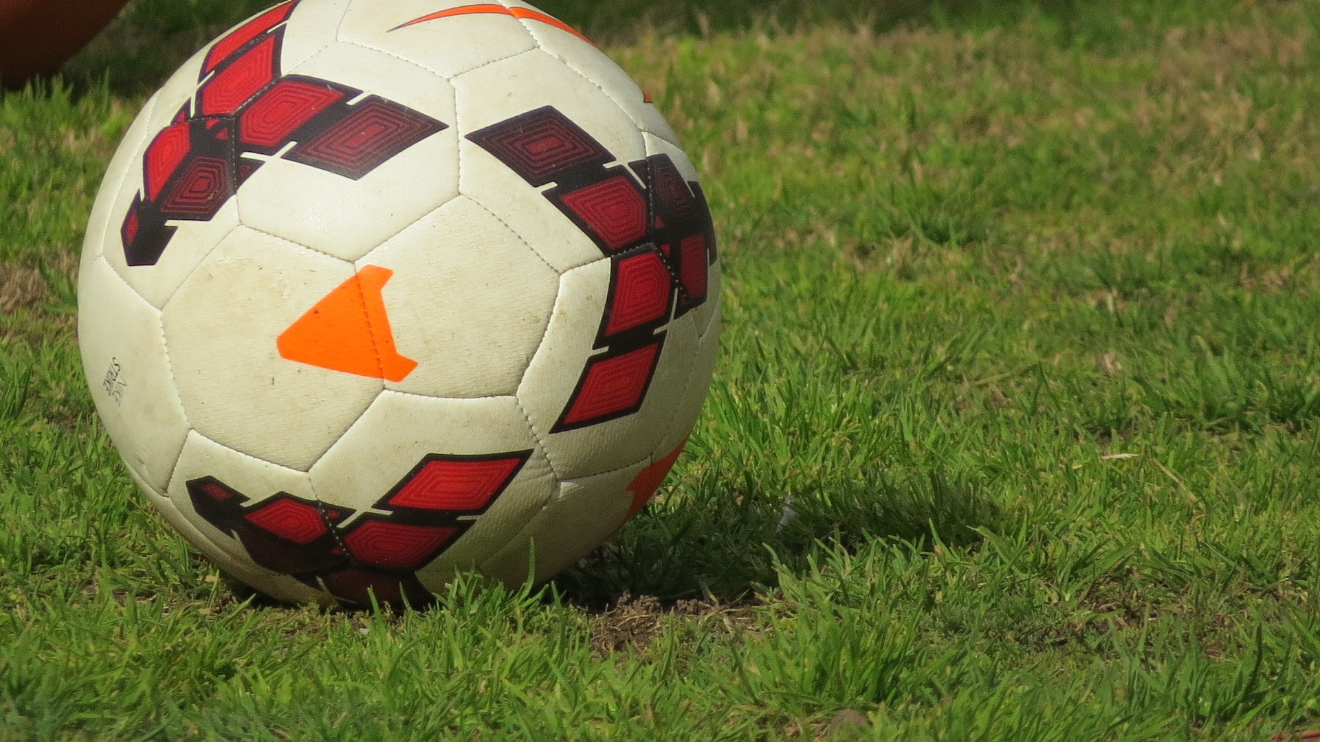 nature, land, sport, sports equipment, day, sphere, ball, soccer field, focus on foreground, soccer, plant, field, 1080P, grass, no people, playing field, HD Wallpaper