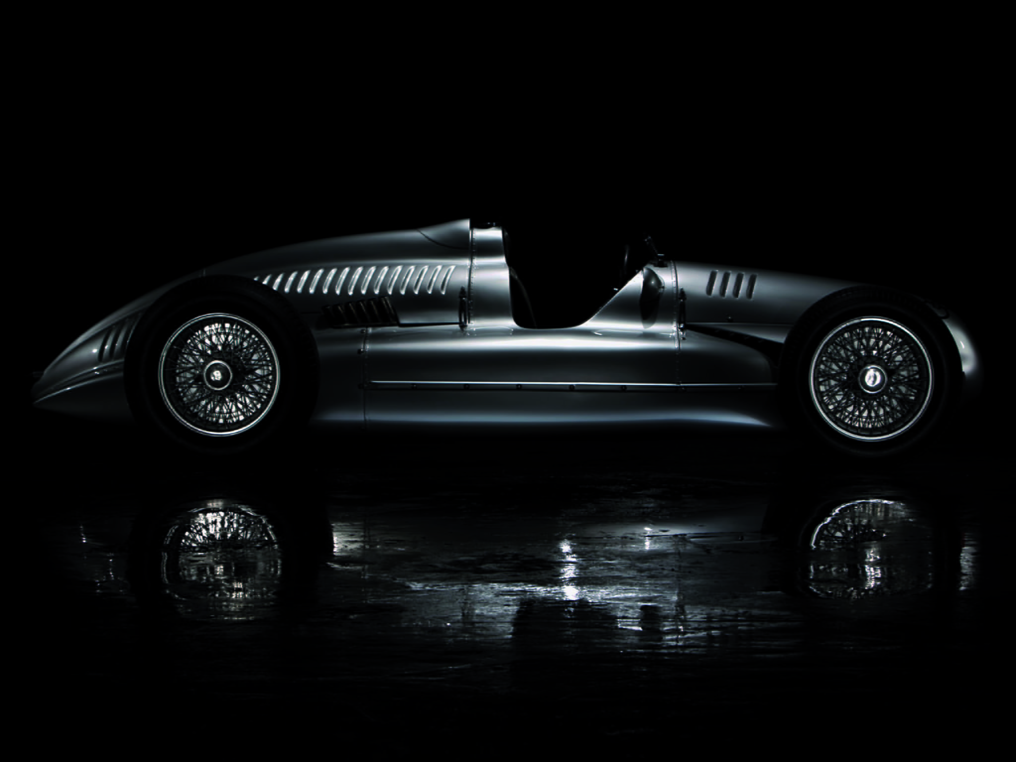 racing, indoors, metal, retro styled, black color, black background, retro, 1939, typ d, race, auto, car, water, union, 039 1938aei39, time, transportation, HD Wallpaper