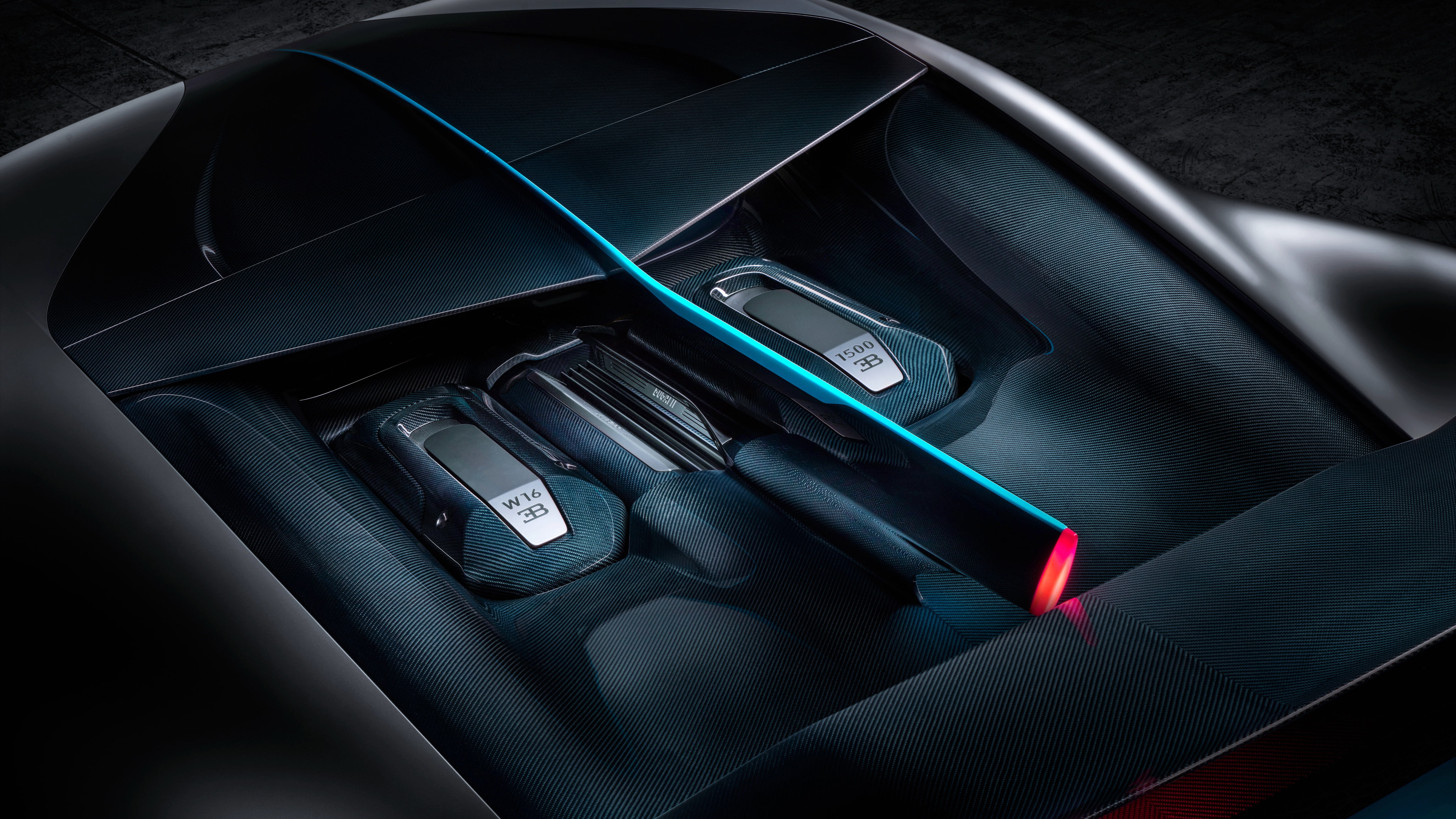 Engine, 2019, W16, 4K, Bugatti, Divo, HD Wallpaper