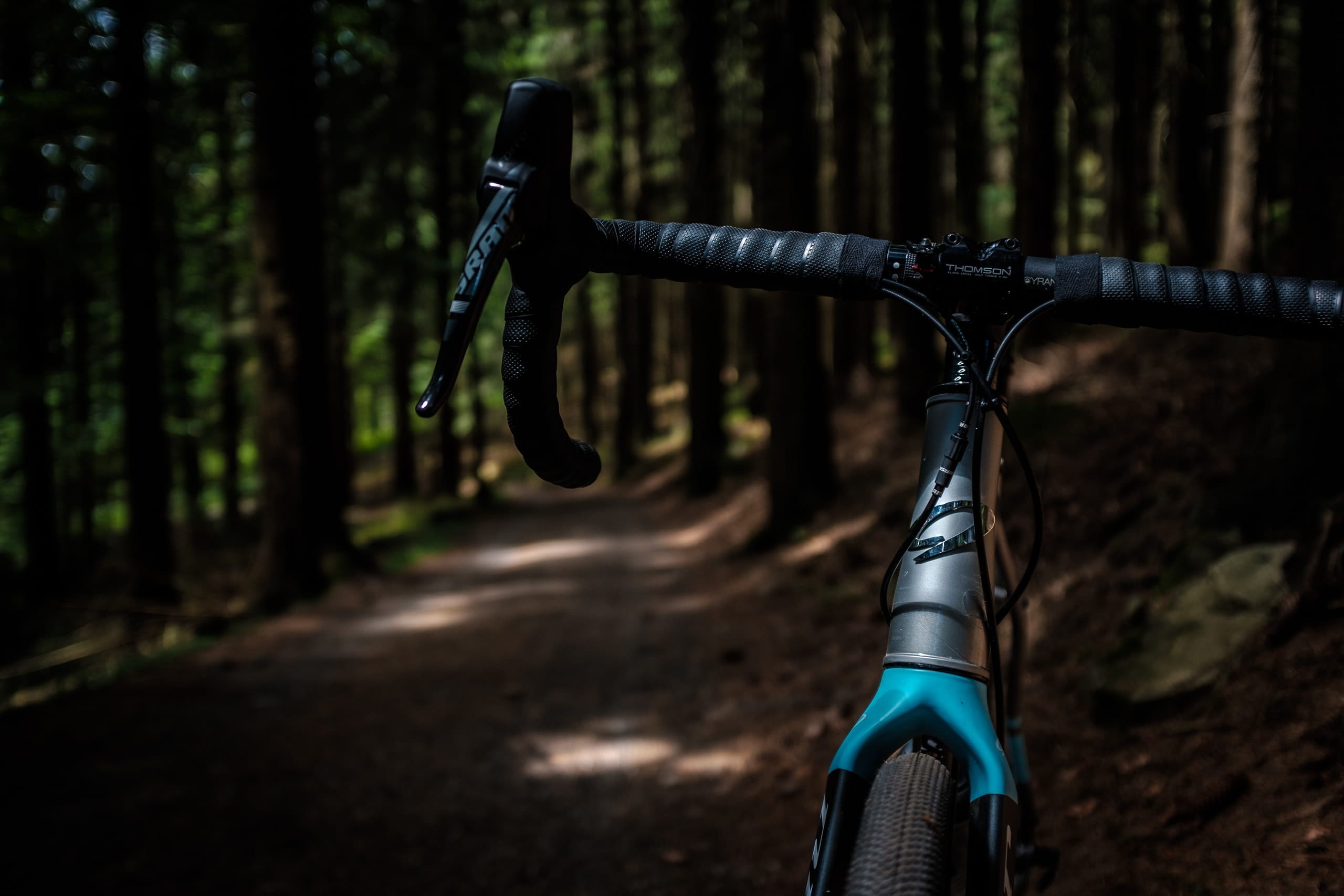 road, linz, footpath, davidhellmann, silver colored, transportation, niner, tranquility, tree trunk, handlebar, tree, trunk, tranquil scene, metal, forest, HD Wallpaper