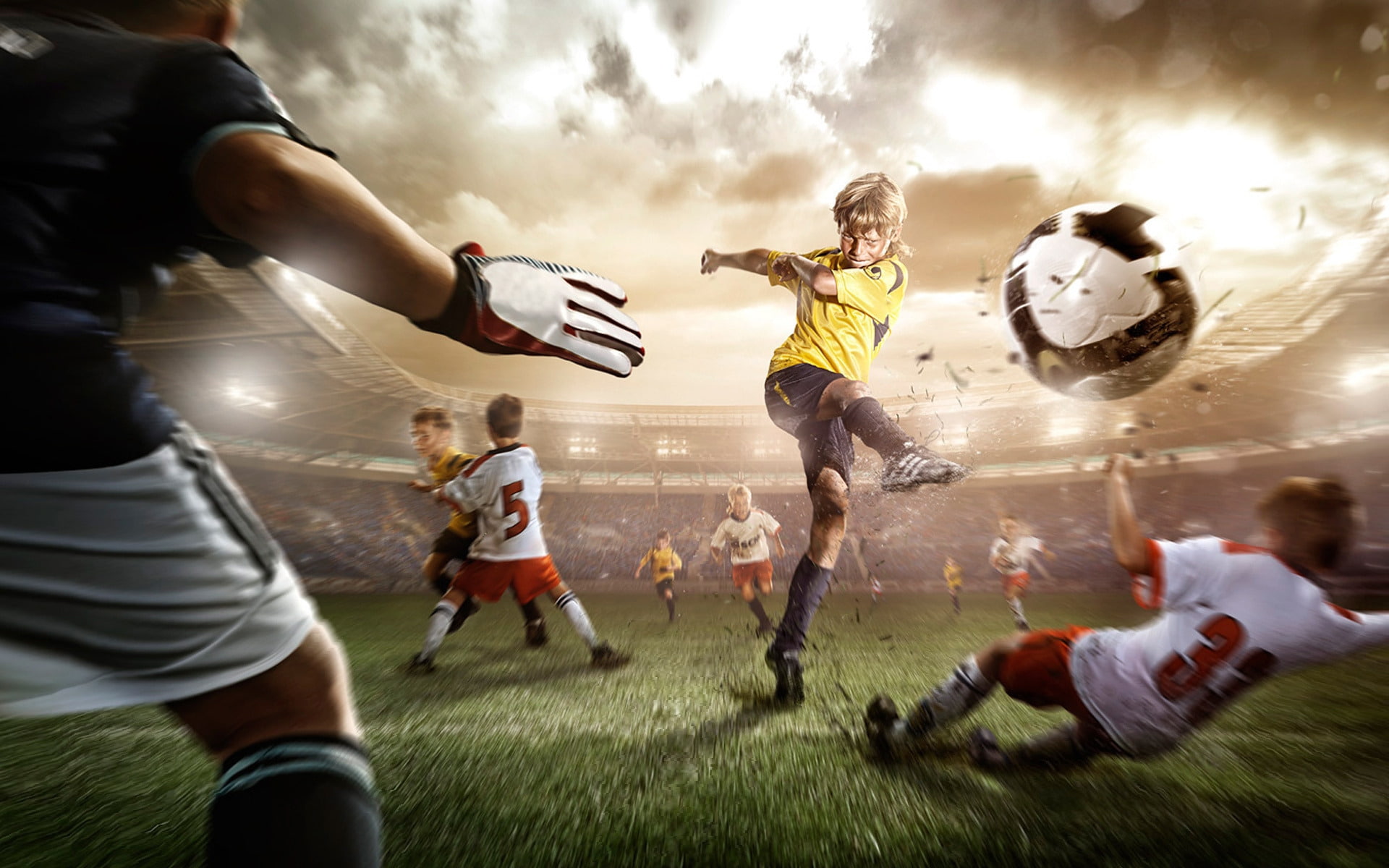 football, online, ball, kick, 1080P, soccer, game, cool, kids, HD Wallpaper