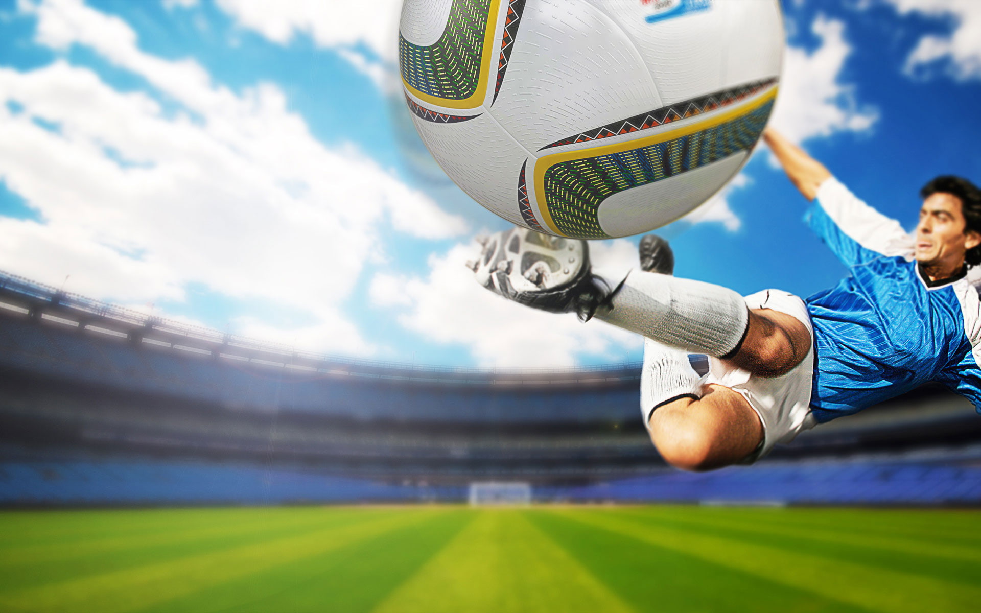 sports, football, kicking, footballer, 1080P, HD Wallpaper