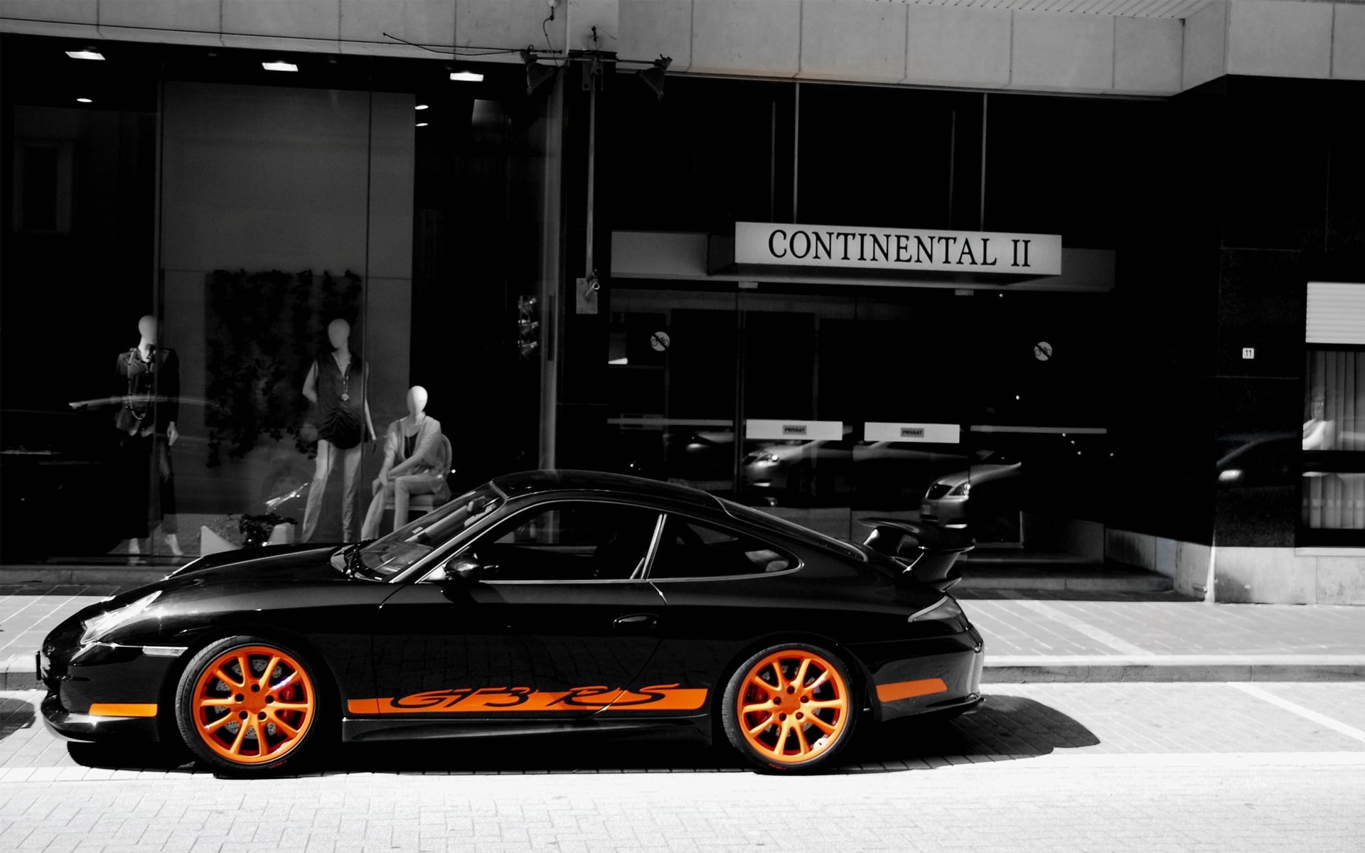 cars, hd, porsche, gtrs, black, gt3rs, coupe, 1080P, colorsplash, HD Wallpaper