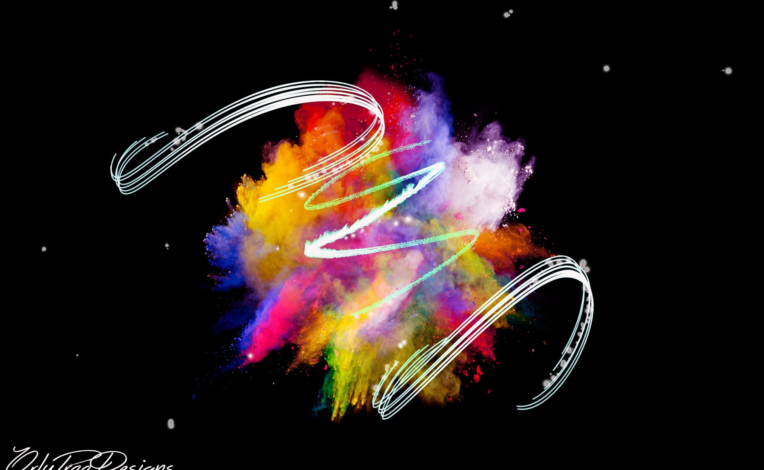 art and craft, multi colored, Aero, night, nature, studio shot, abstract, no people, paint, mixing, illuminated, black background, indoors, 2K, HD Wallpaper