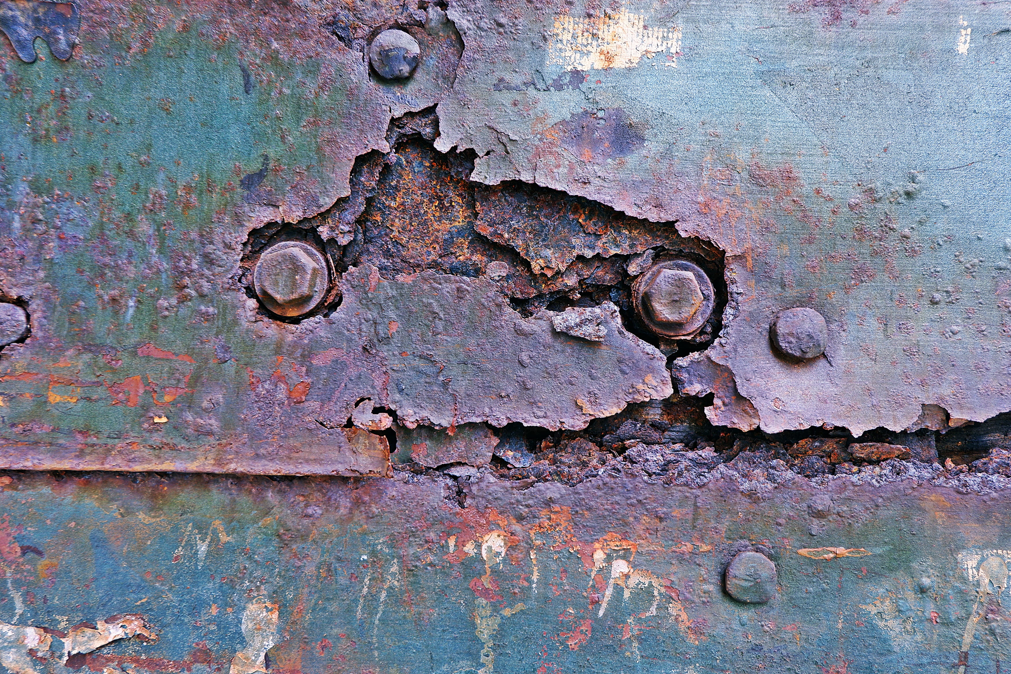 damaged, screw, entrance, metal, peeling off, close-up, day, word, 2K, textured, textured effect, hole, deterioration, chain, lock, safety, steel, backgrounds, HD Wallpaper