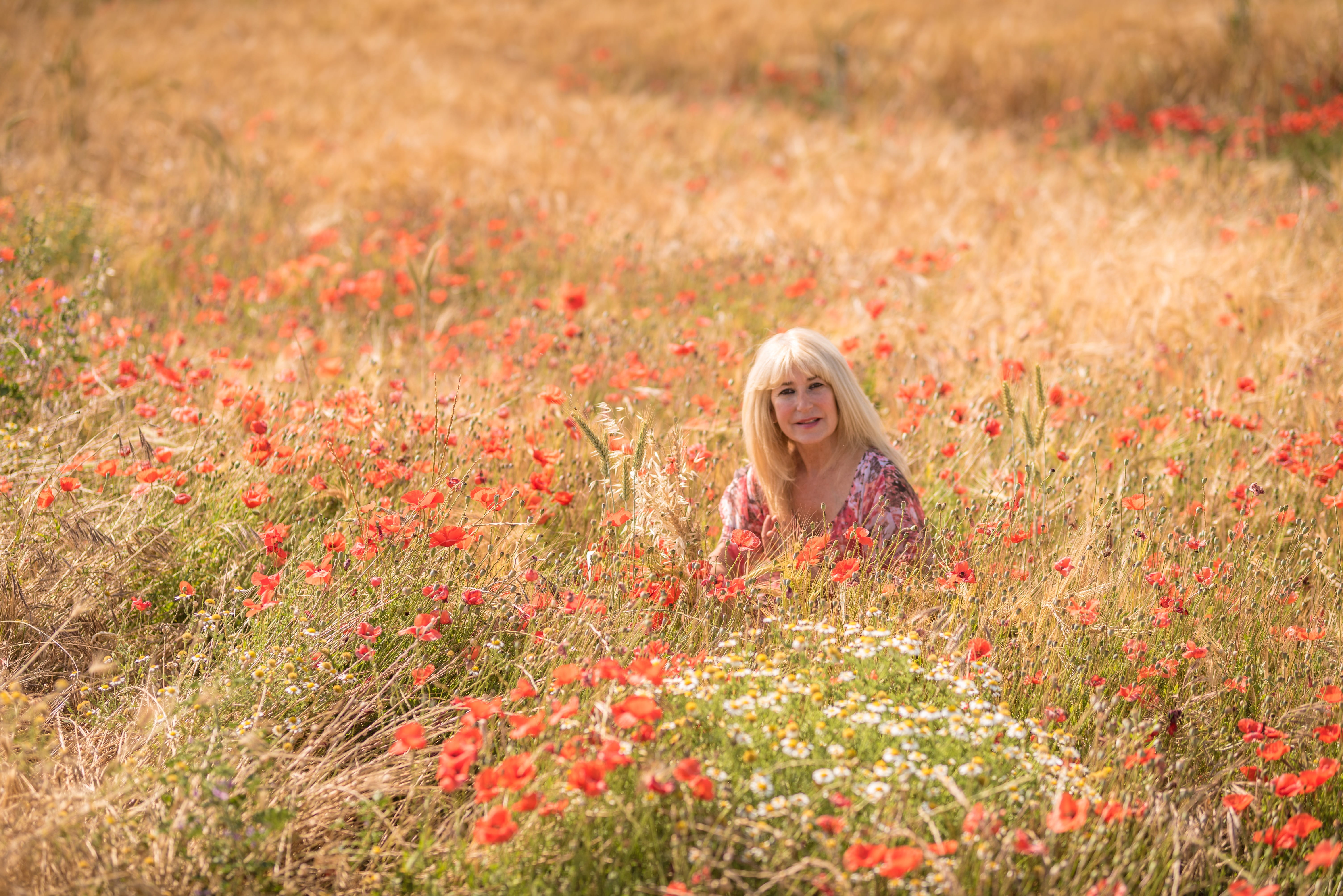 blond hair, grass, Calm, people, adult, young, cereals, environment, landscape, Soledad, young adult, hair, field, women, portrait, happy, teenager, long hair, HD Wallpaper