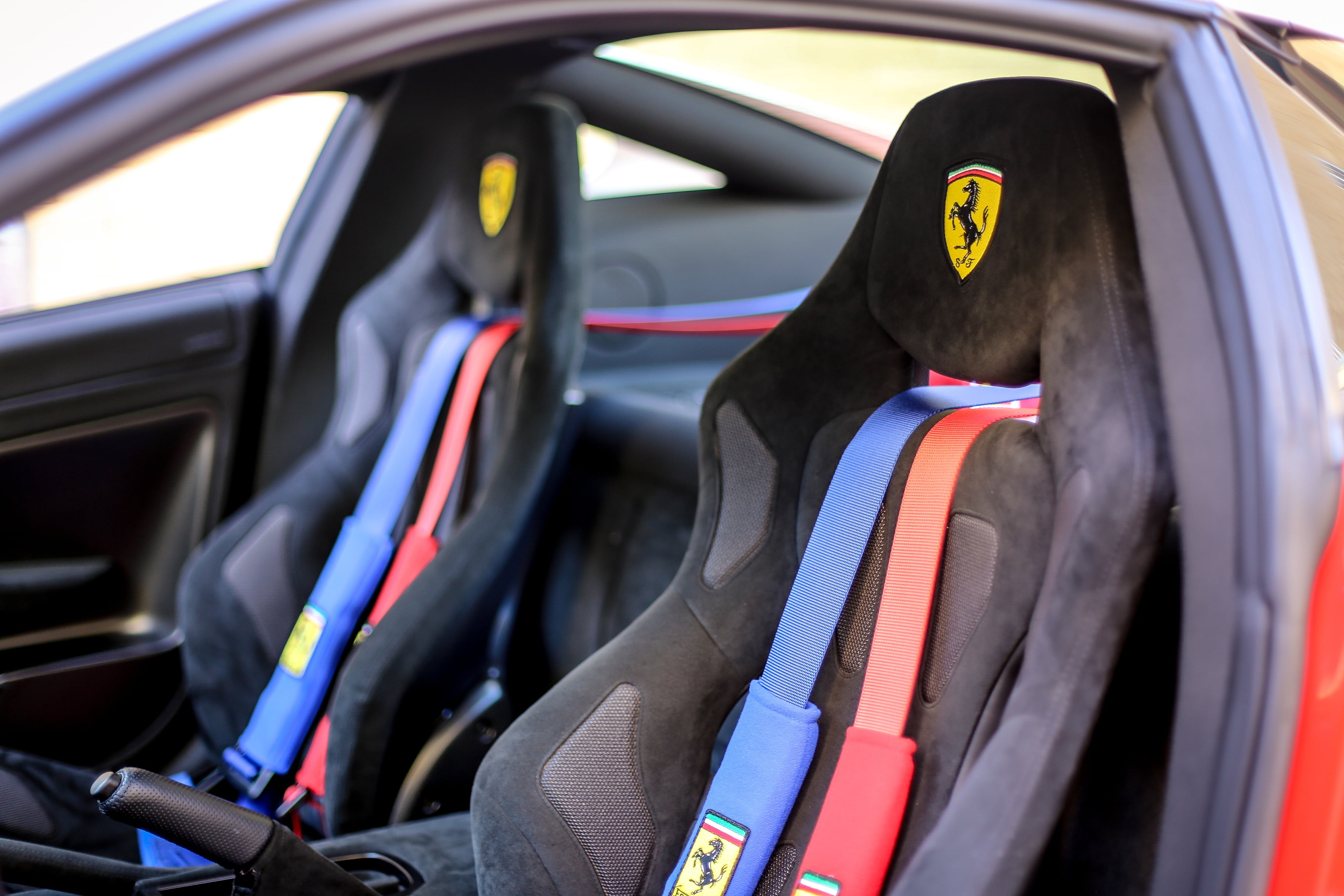 city, competition, red, luxury, auto, yellow, communication, mode of transportation, sport, focus on foreground, motor vehicle, automobile, sportscar, automotive, HD Wallpaper