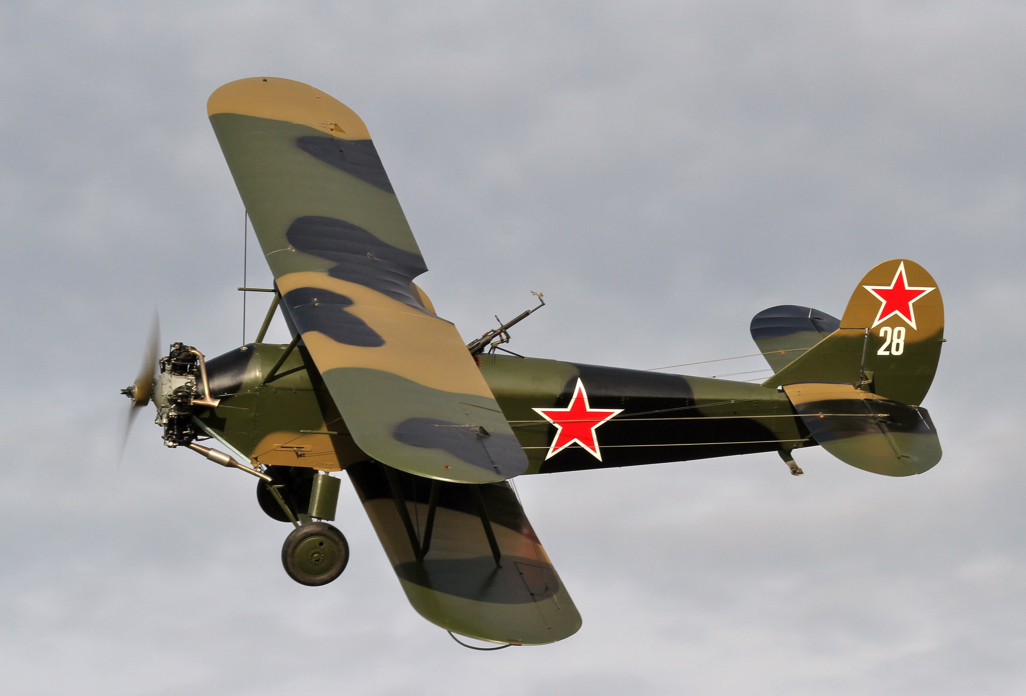 Po-2, the sky, 1080P, Polikarpov, flight, multipurpose, U-2, biplane, HD Wallpaper