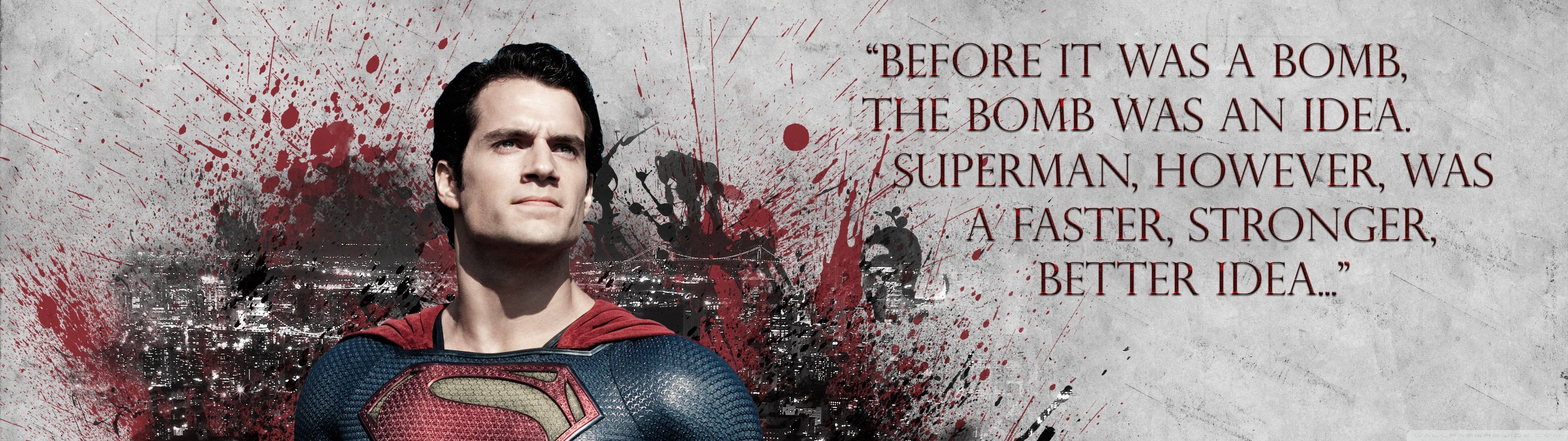 heroes, monitor, superman, hero, citation, 4K, quote, screen, dual, HD Wallpaper