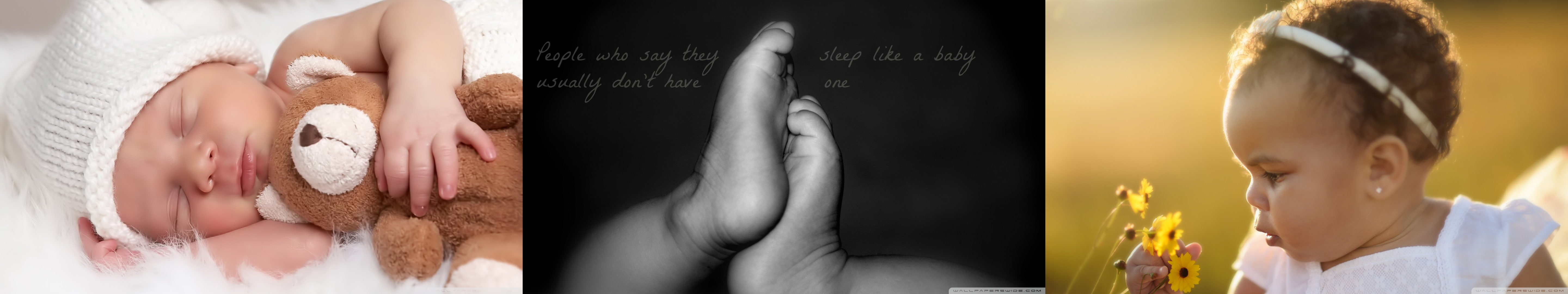 cute, babies, multiple, tripple, baby, monitor, quote, 5K, bebe, screen, multi, mignon, citation, HD Wallpaper