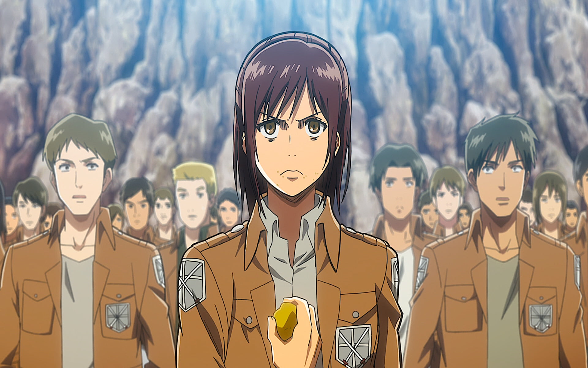 104Th Trainees Squad, Sasha Blouse, Attack On Titan, 1080P, Anime, Shingeki No Kyojin, HD Wallpaper