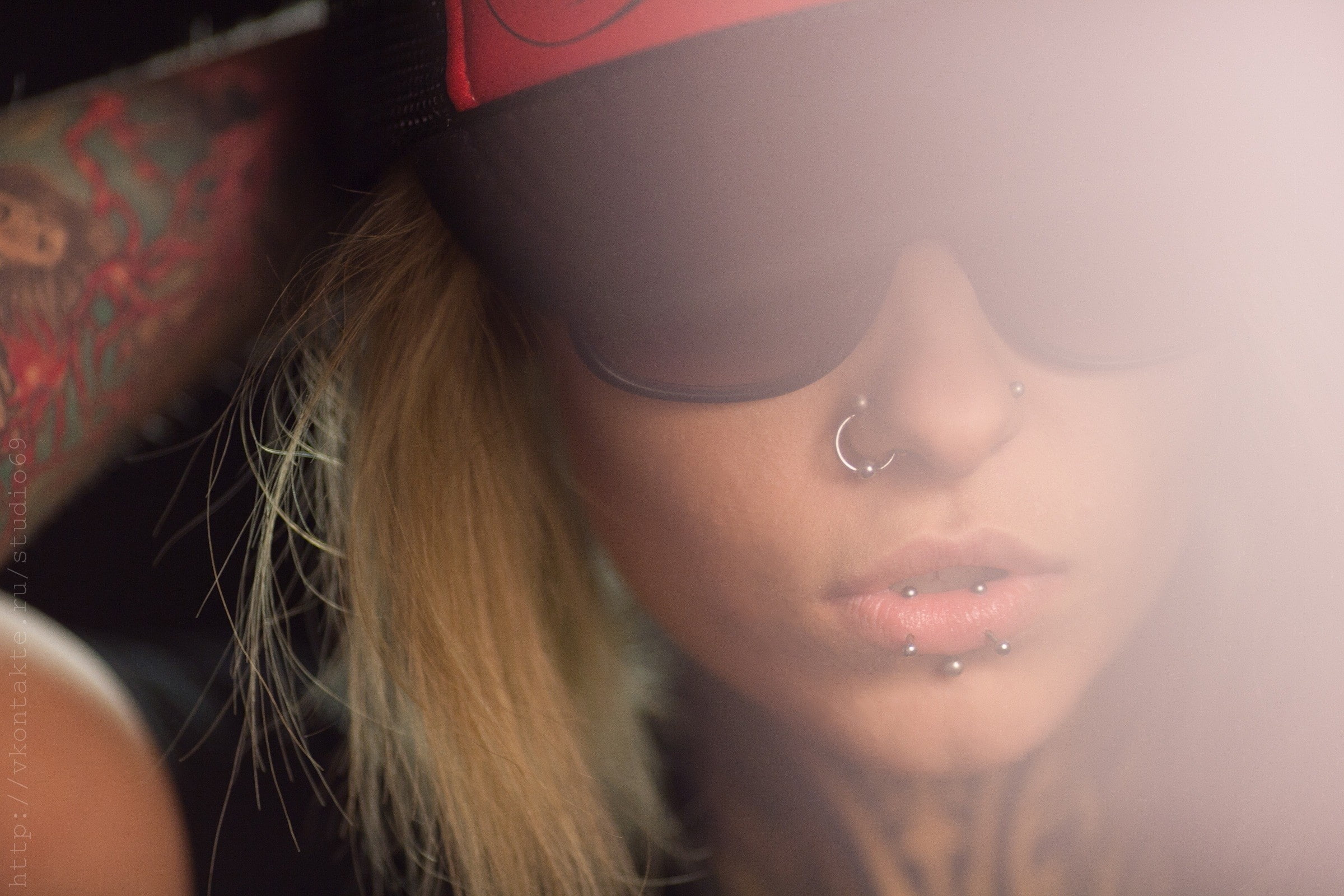 1080P, portrait, teya, piercing, tattoo, salat, blonde, model, HD Wallpaper