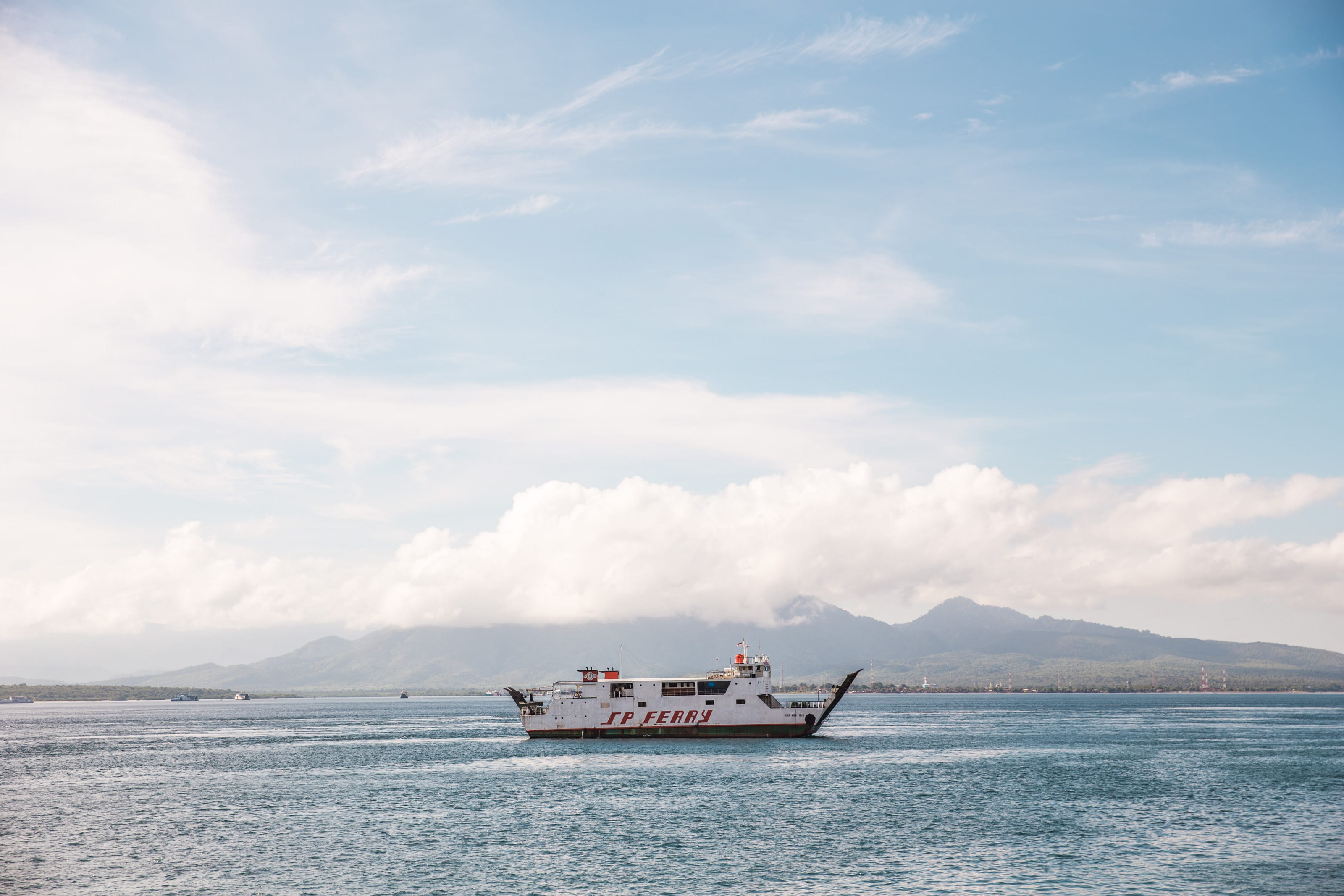 sail, boat, nature, blue, commute, cargo, white, mountains, instrument, water, isolated, sea, coast, fishing boat, waterfront, surrounded, mountain, ship, HD Wallpaper