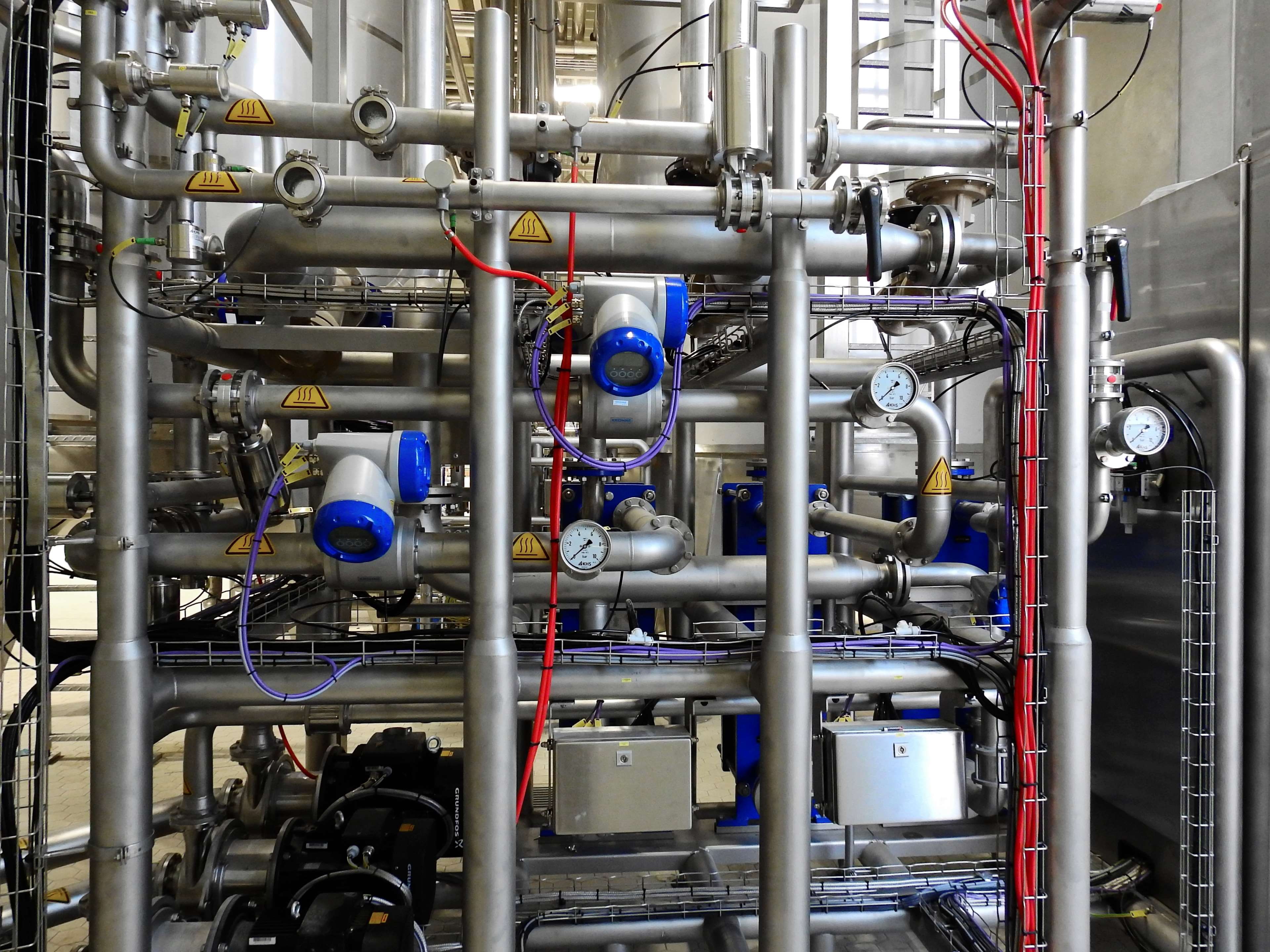stainless steel, factory, steel, indoors, network server, manufacturing equipment, valves, pipeline, technology, close-up, machinery, industrial, equipment, HD Wallpaper