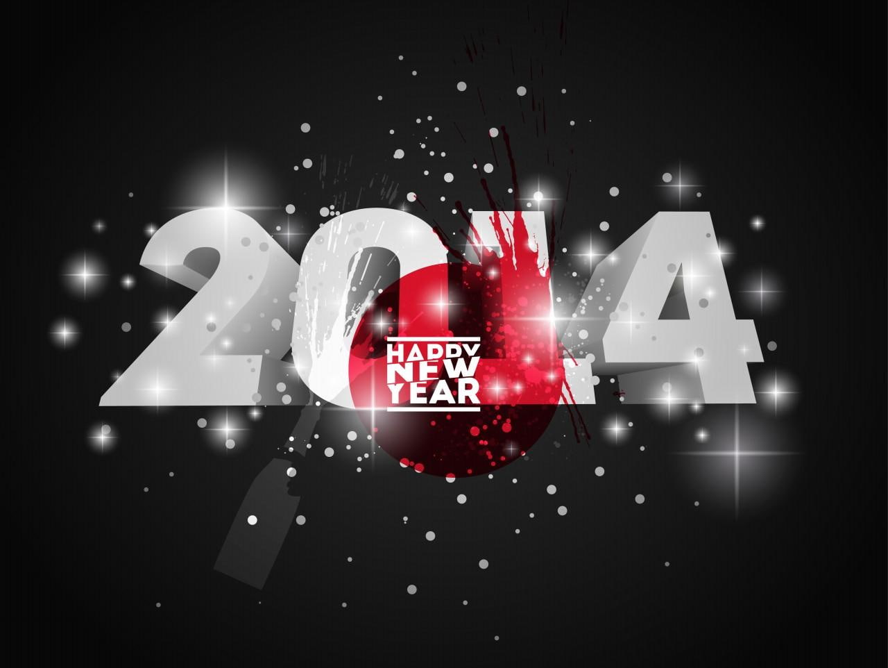 720P, happy new year, new, happy, 2014, fb, year, HD Wallpaper