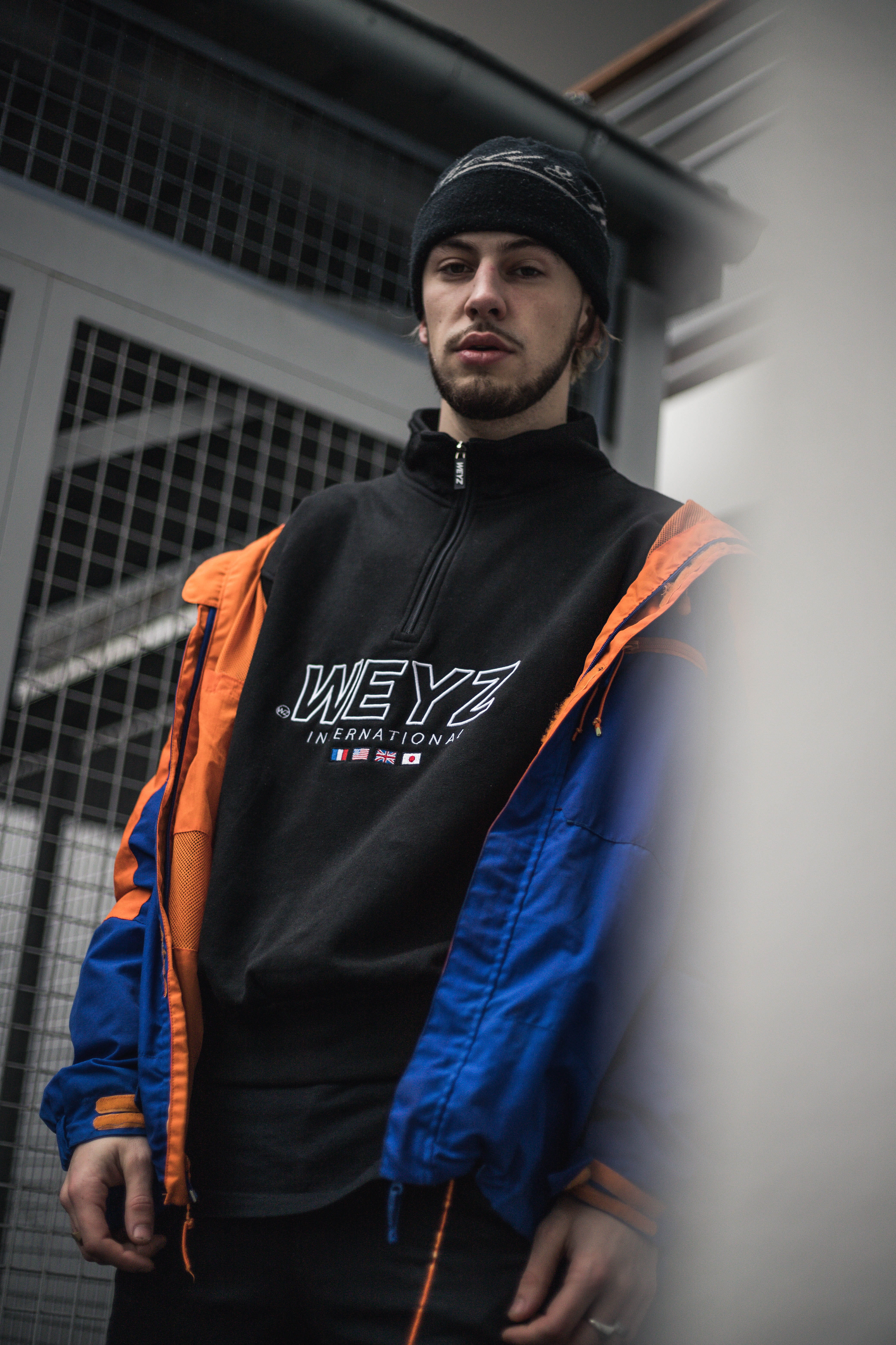 snapchat, waist up, built structure, coat, weyz, gray, front view, clothing, jacket, canon, standing, weyz clothing, young adult, unsplash, sleeve, 2waves, Phone HD Wallpaper