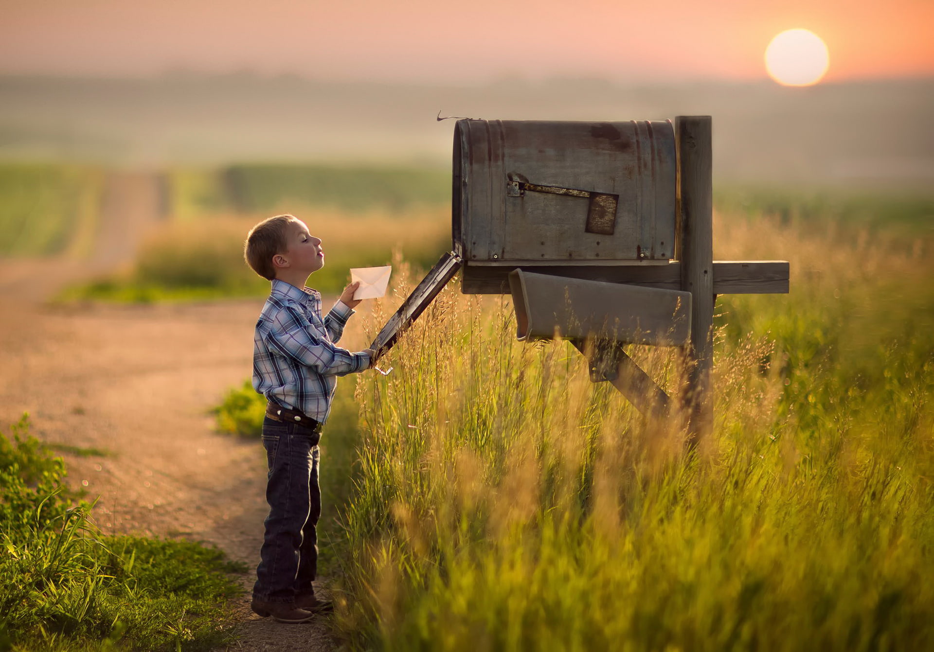 letter, Inbox, child, boy, 1080P, HD Wallpaper