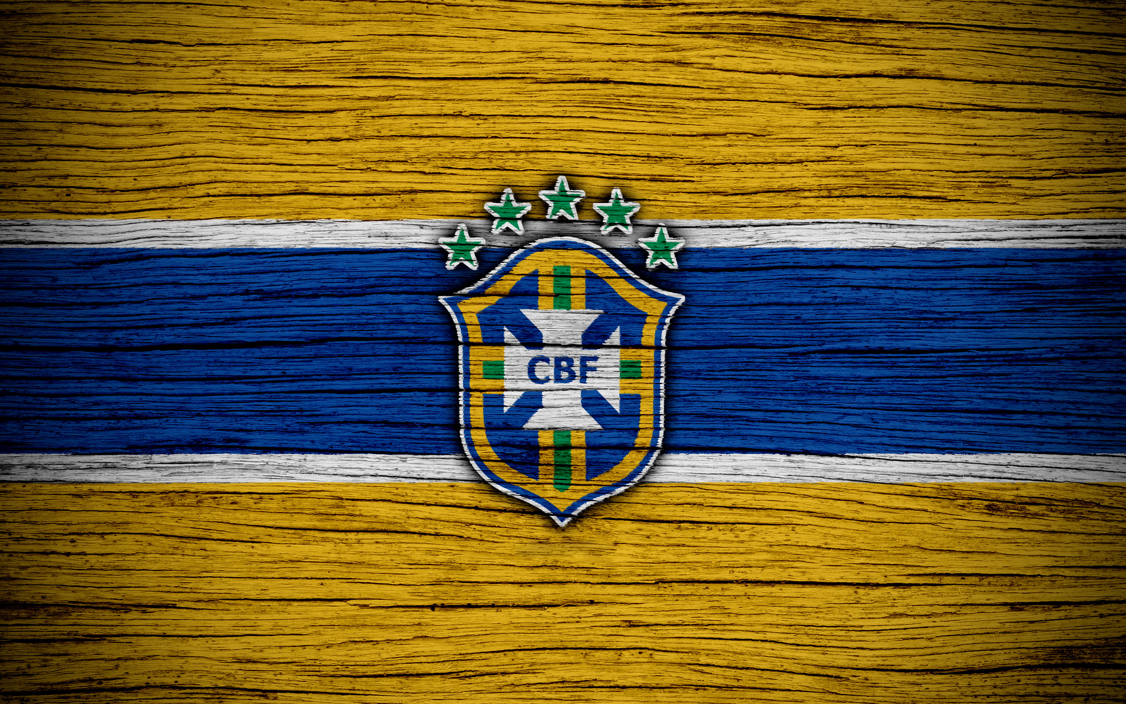 4K, Logo, Soccer, Emblem, Brazil National Football Team, Brazil, HD Wallpaper