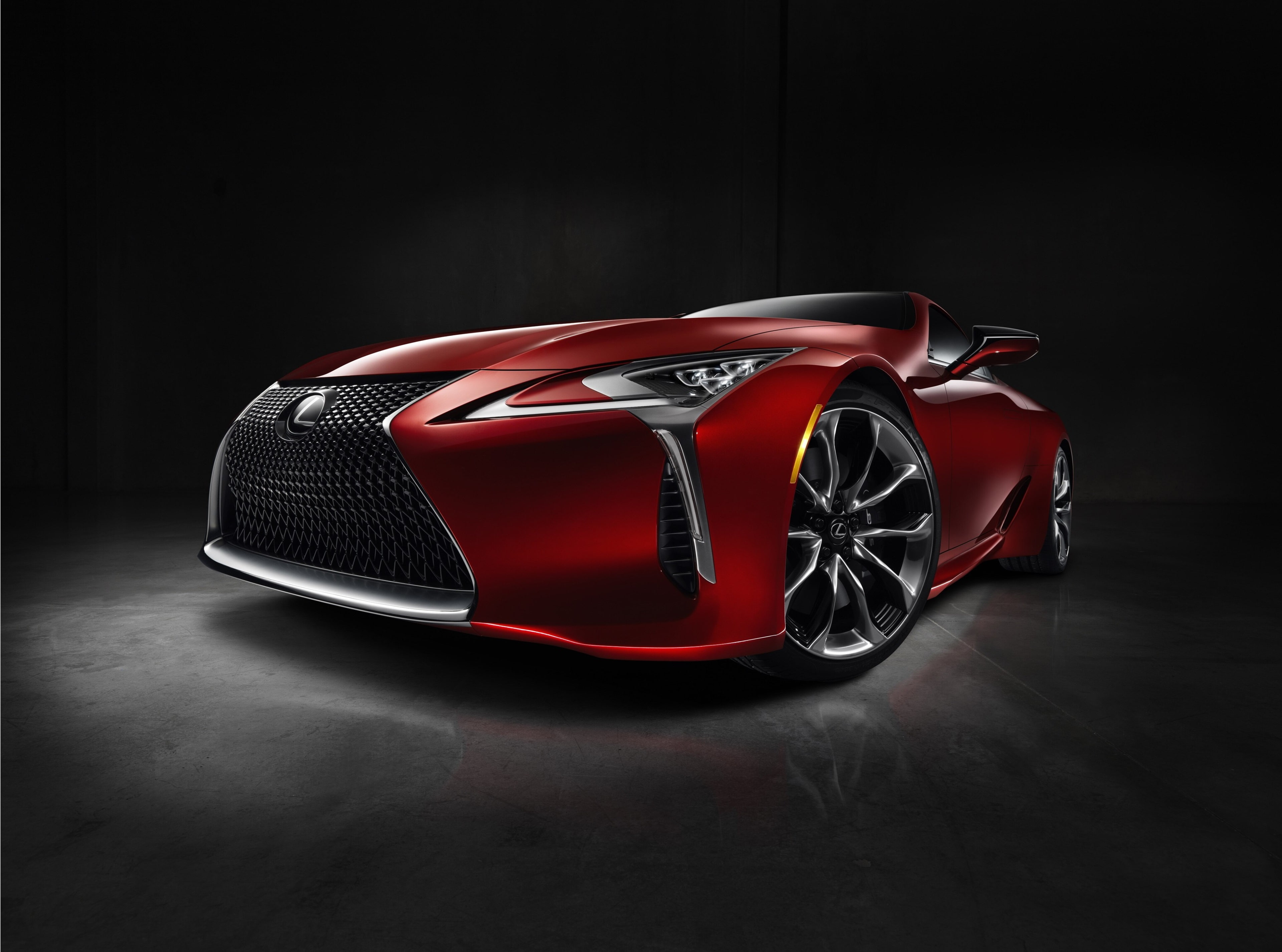 motor vehicle, sport, clean, sports car, black color, lexus lc 500 4k best picture, car, shiny, transportation, wealth, copy space, single object, no people, HD Wallpaper