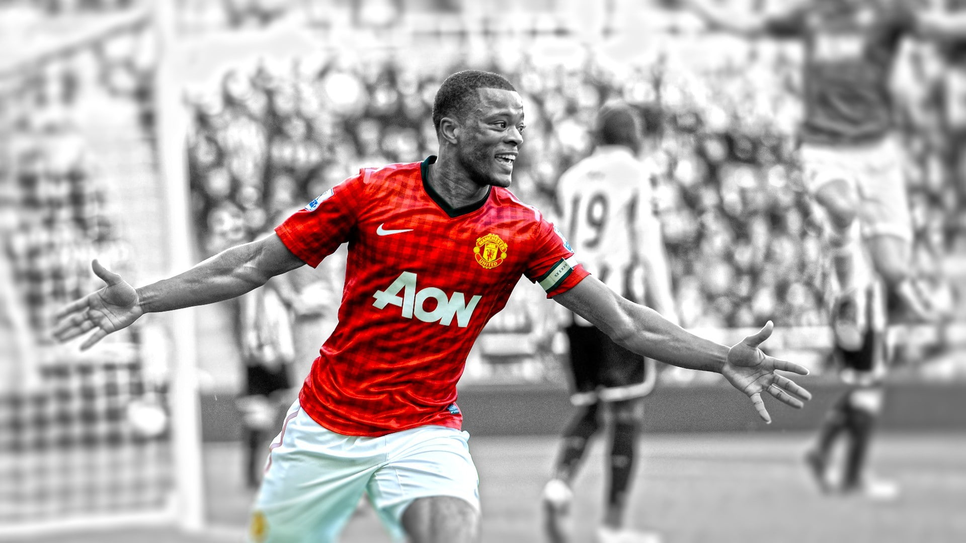 Patrice Evra, Manchester United, 1080P, HD Wallpaper