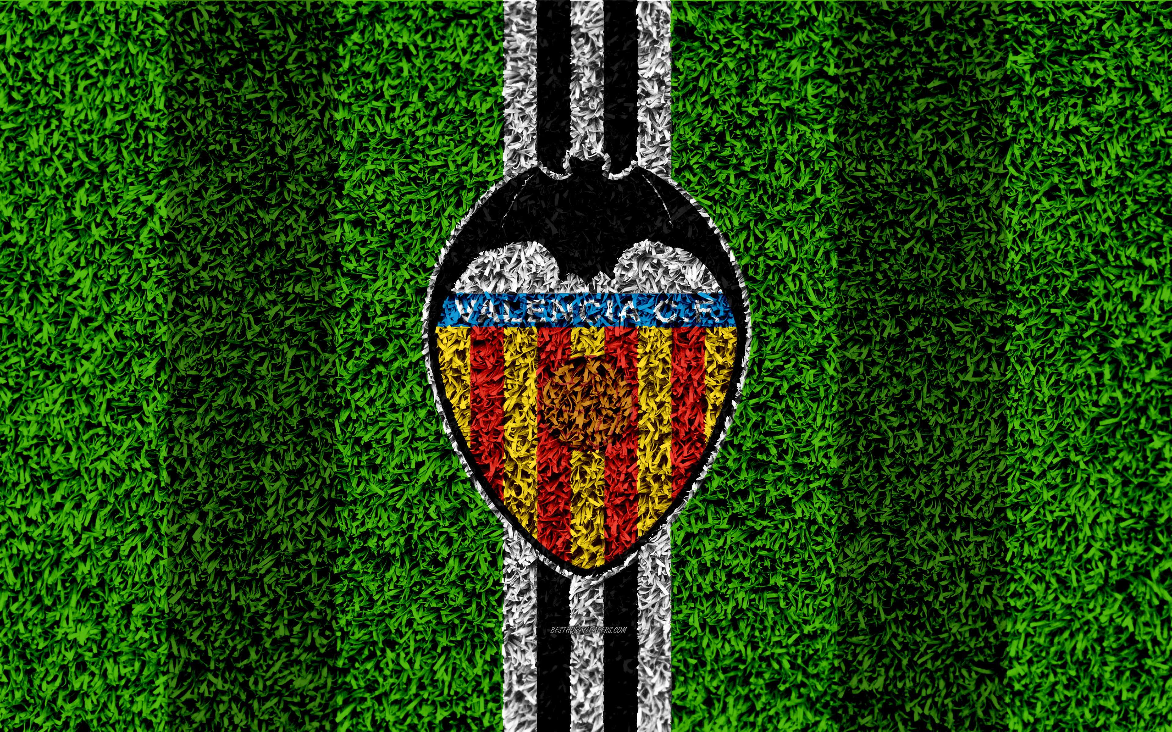 Soccer, Logo, 4K, Valencia CF, Emblem, HD Wallpaper