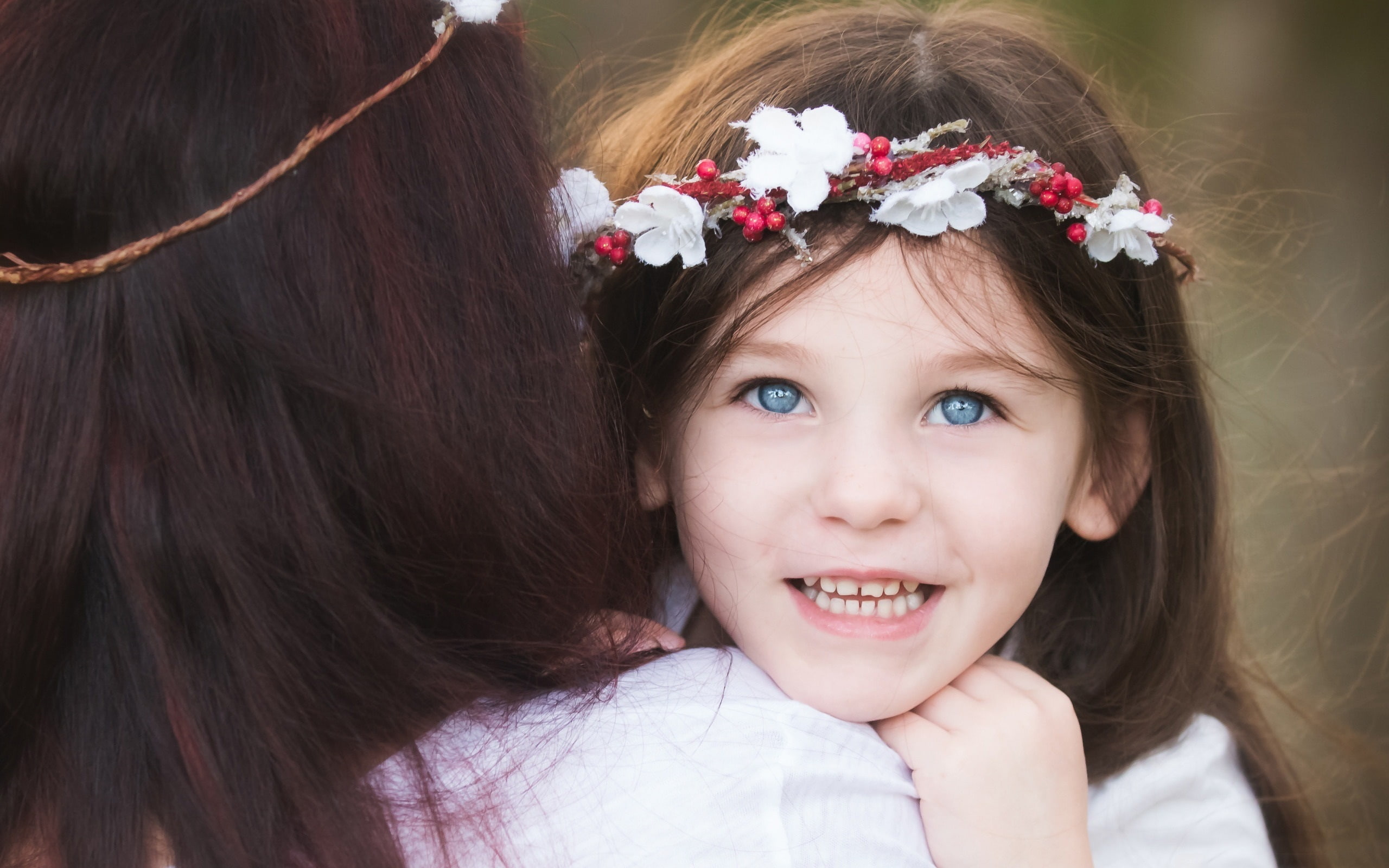 Happy, 2K, Girl, Mom, Smile, Child, HD Wallpaper