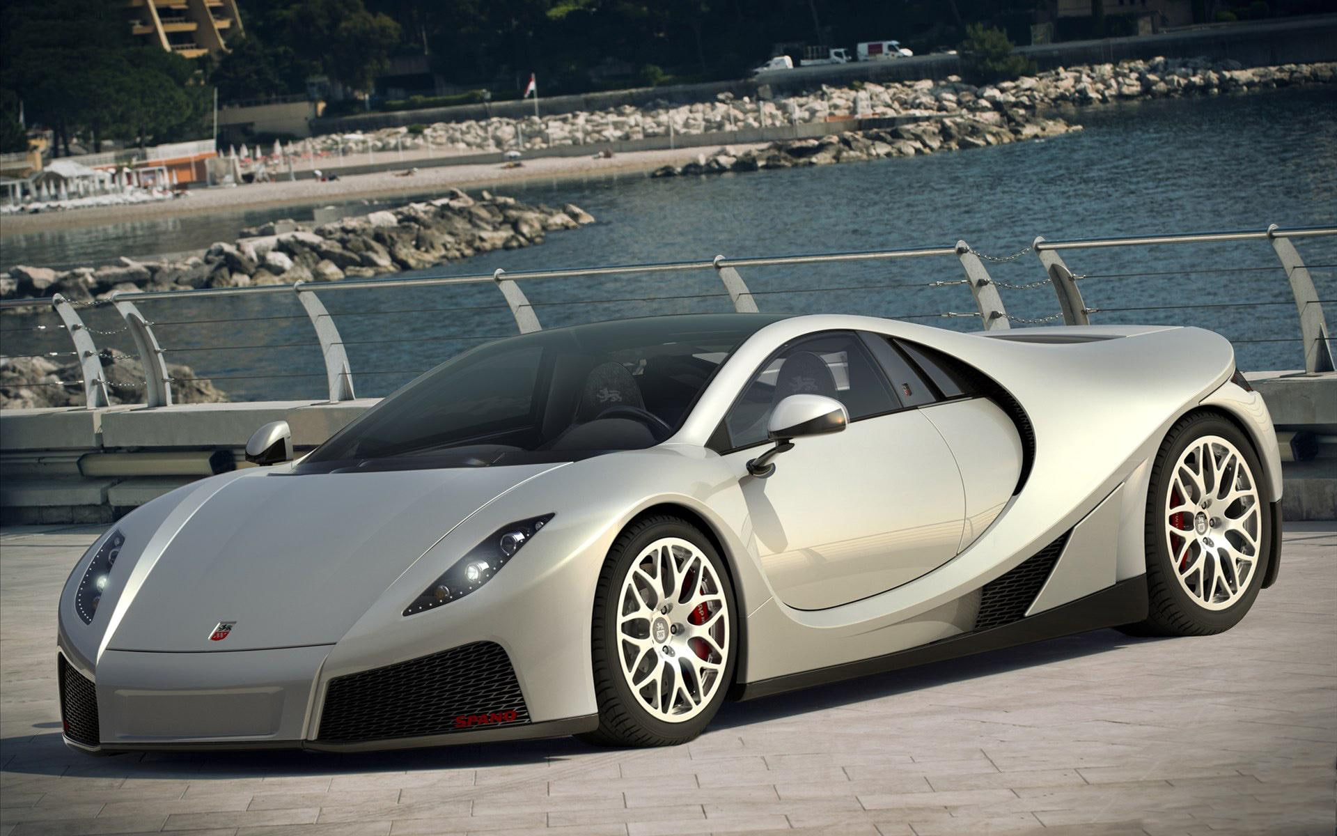 other cars, 1080P, coupe, 2012, silver, gta, spano, cars, concept, sports, HD Wallpaper