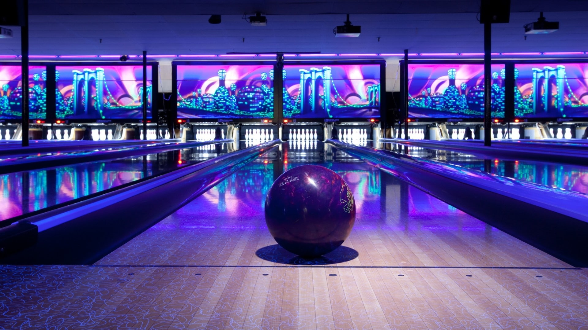 strike, sport, bowling, pins, 1080P, HD Wallpaper