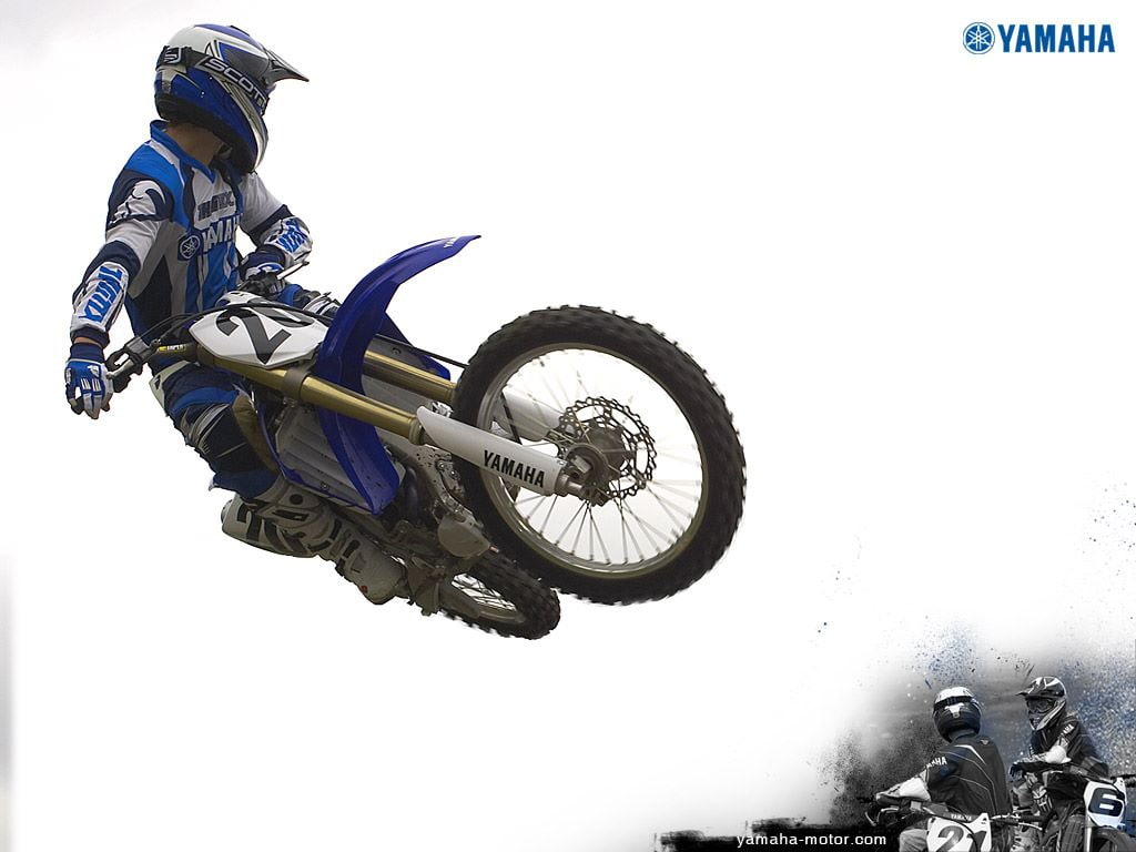 480P, hd, art, cross, motorcycles, moto, sports, Motorcycle, Yamaha, HD Wallpaper