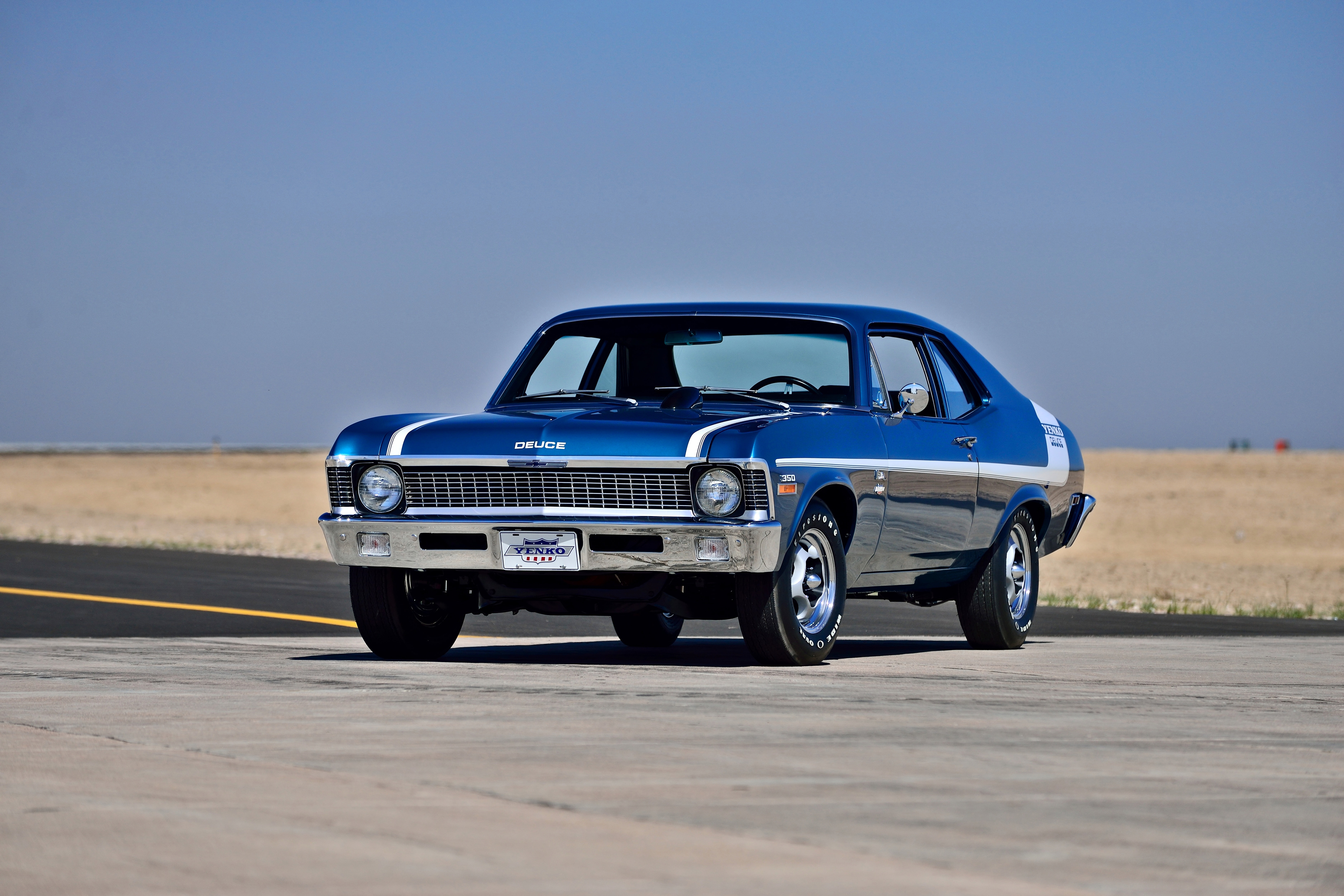 old, chevrolet, deuce, nova, yenko, 1970, classic, muscle, original, -17, 5K, usa, HD Wallpaper