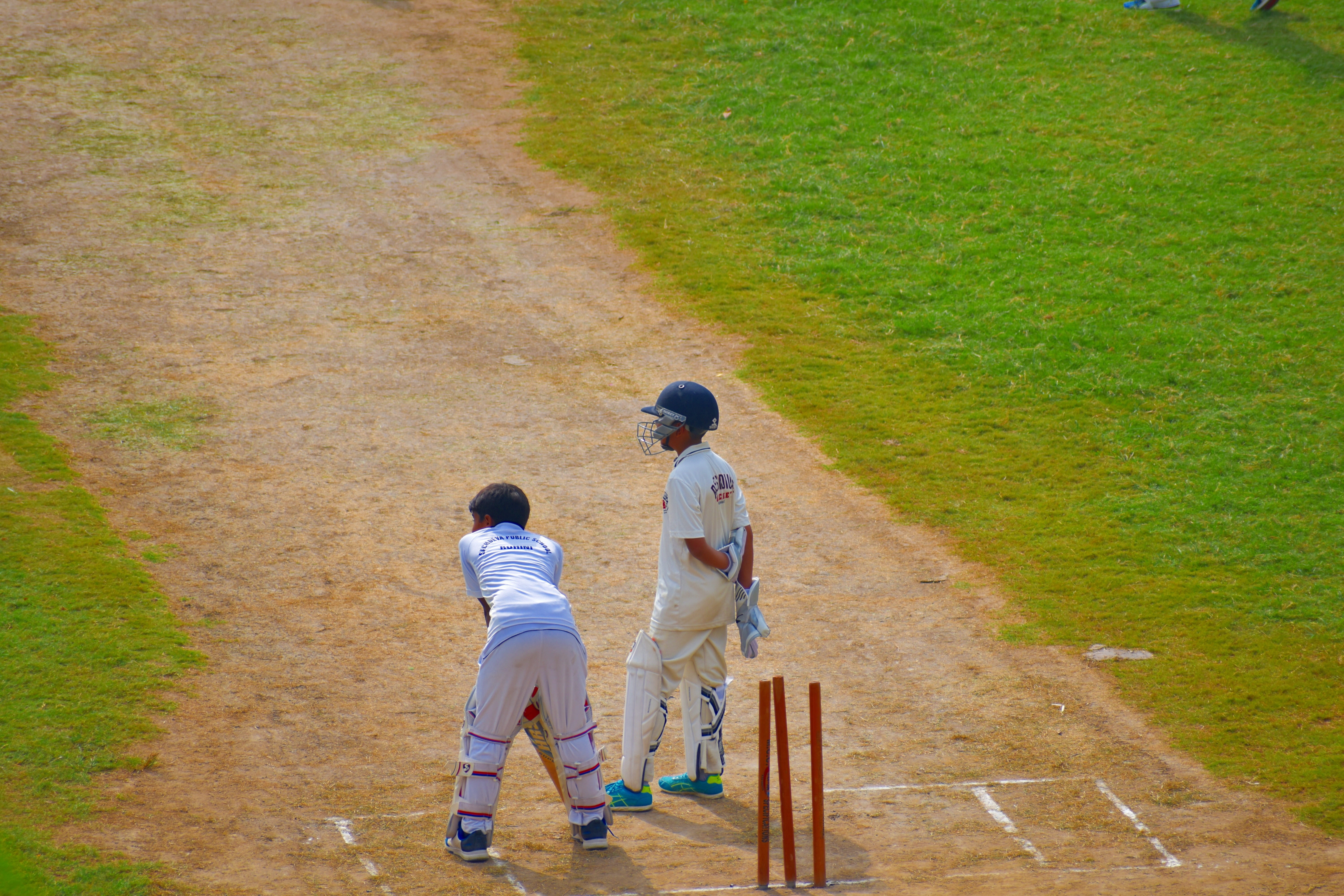 outdoors, young boys, two people, childhood, cricket players, togetherness, males, family, offspring, leisure activity, boys, plant, 5K, casual clothing, HD Wallpaper
