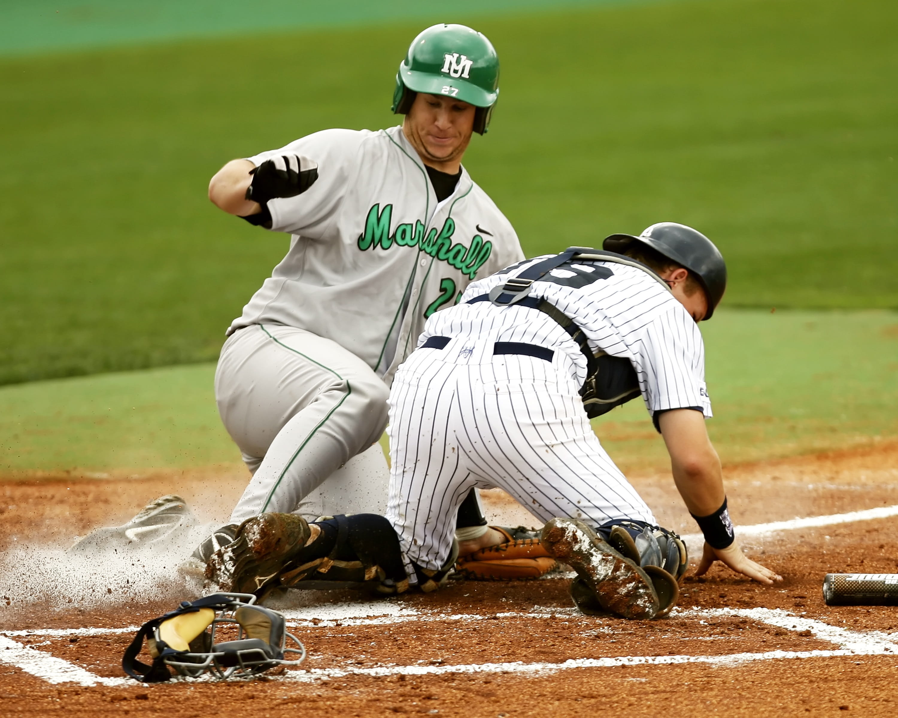 action, catcher, athletic, clothing, people, athlete, game, baseball - sport, play, focus on foreground, sport, slide, competition, play at the plate, two people, HD Wallpaper