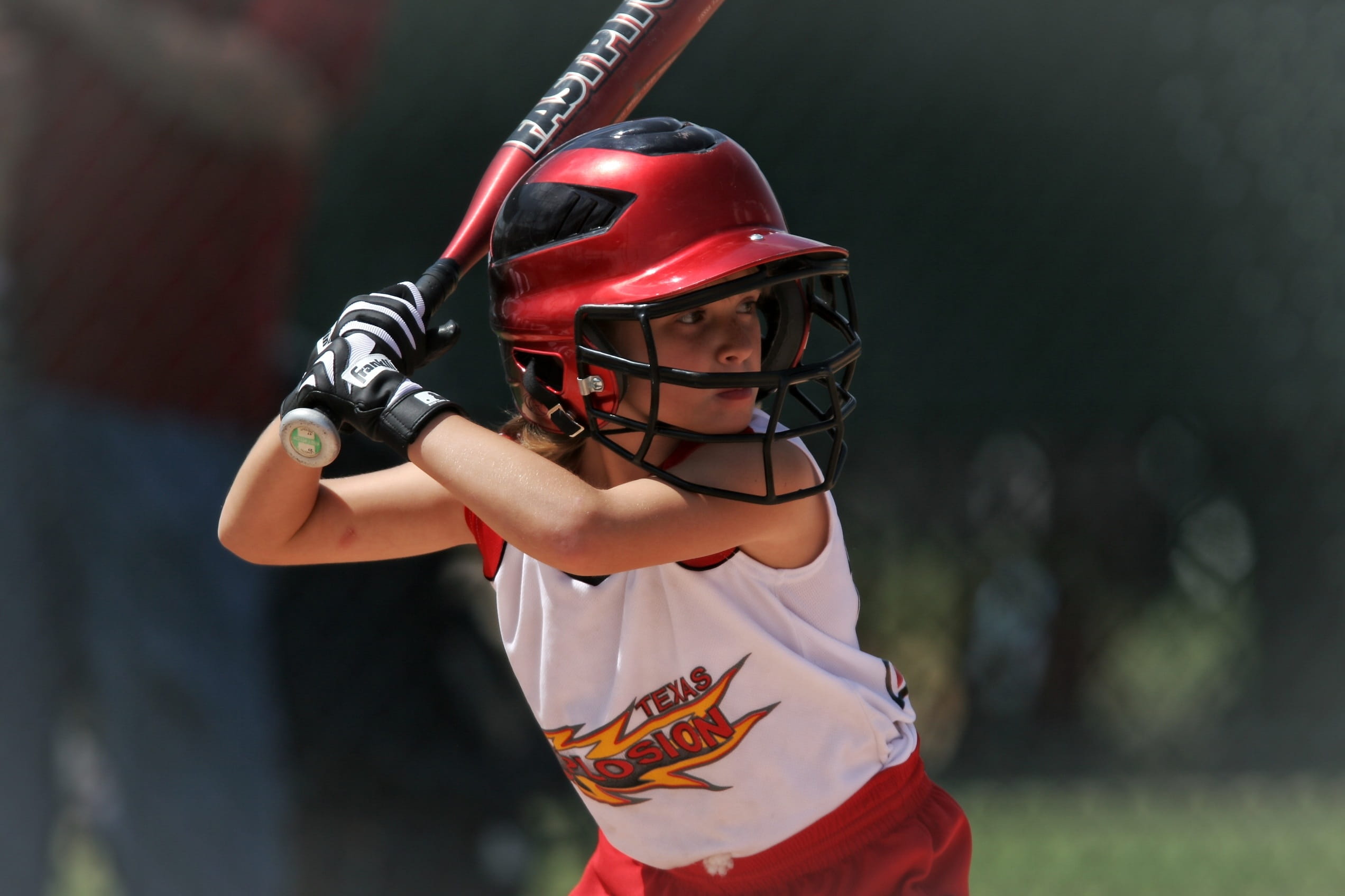 game, tilt, focus on foreground, girls, clothing, sport, lens, photography, competition, childhood, day, lifestyles, one person, front view, red, waist up, HD Wallpaper