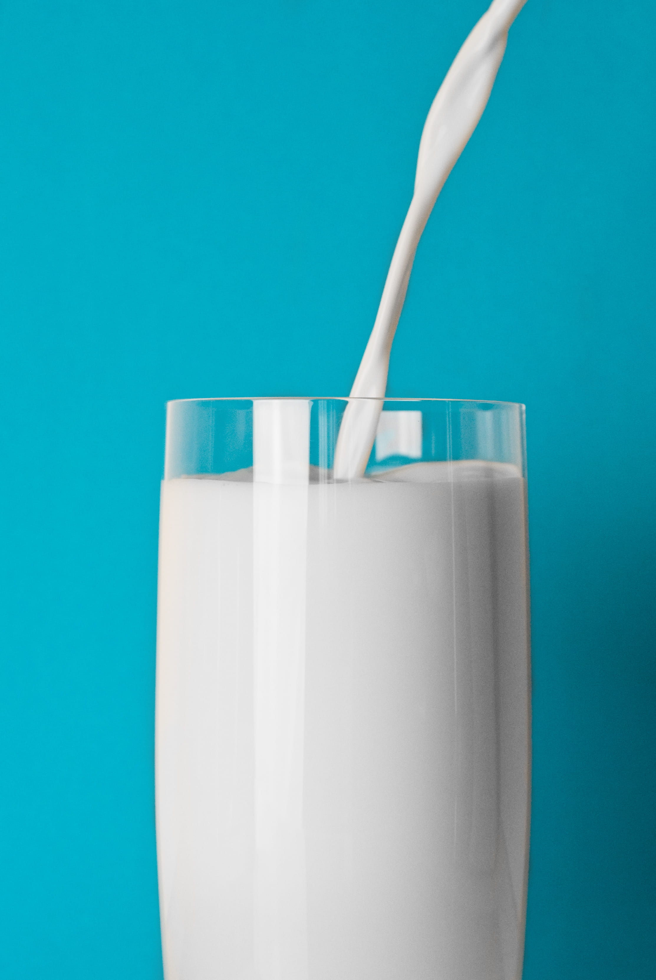 no People, refreshment, close-up, turquoise colored, drinking Glass, dairy Product, blue background, food, blue, isolated, one person, studio shot, Minimal, Phone HD Wallpaper