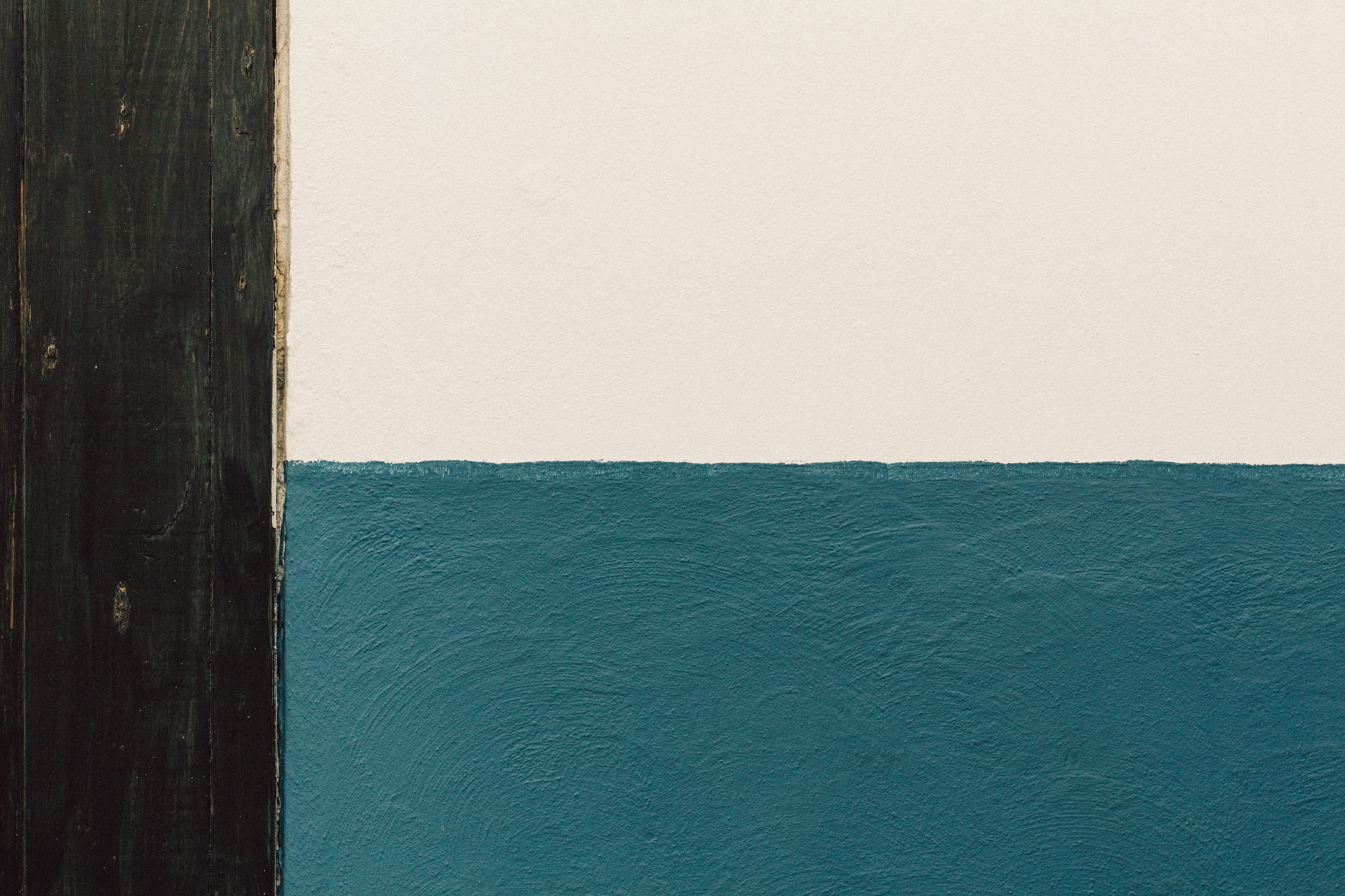 color, wall, minimal, wooden, painted, blue, backgrounds, built structure, wood - material, nature, wall - building feature, full frame, rectangle, close-up, HD Wallpaper