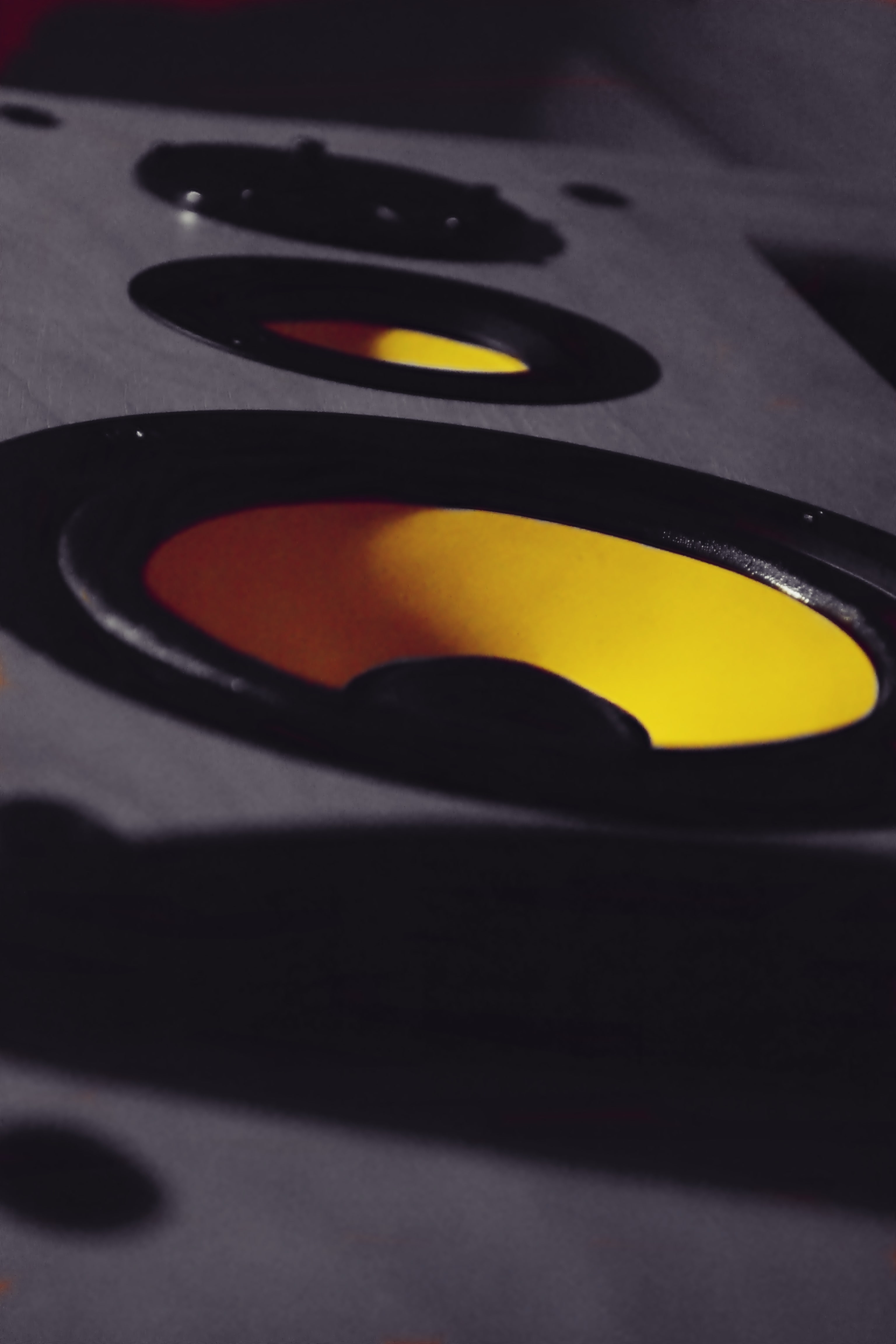 speaker, 4K, portrait display, speakers, yellow, Phone HD Wallpaper