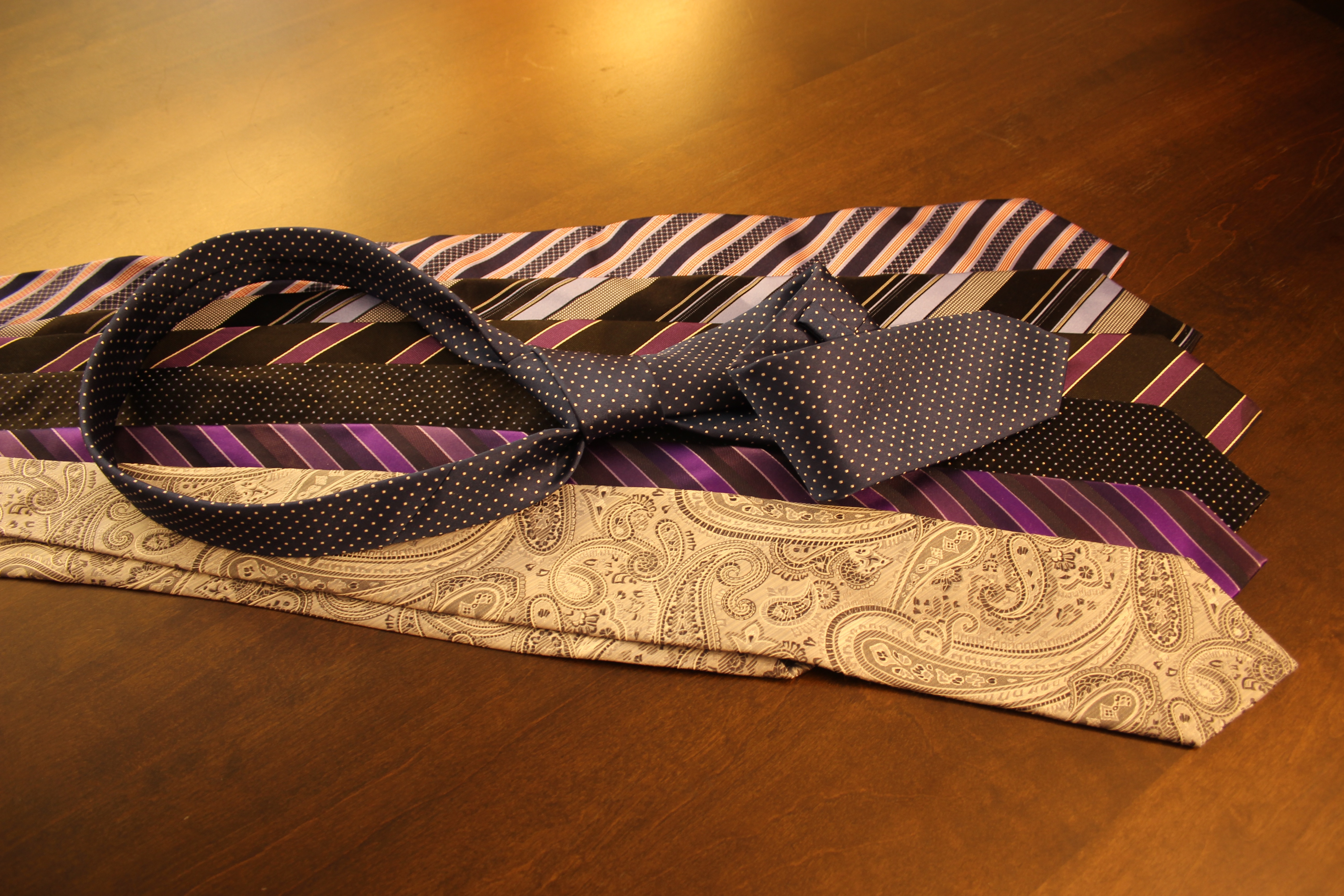 pictures, ribbon, mens, cravats, bow, still life, wood - material, personal accessory, business, design, ornate, success, formal, table, 5K, textile, male, HD Wallpaper