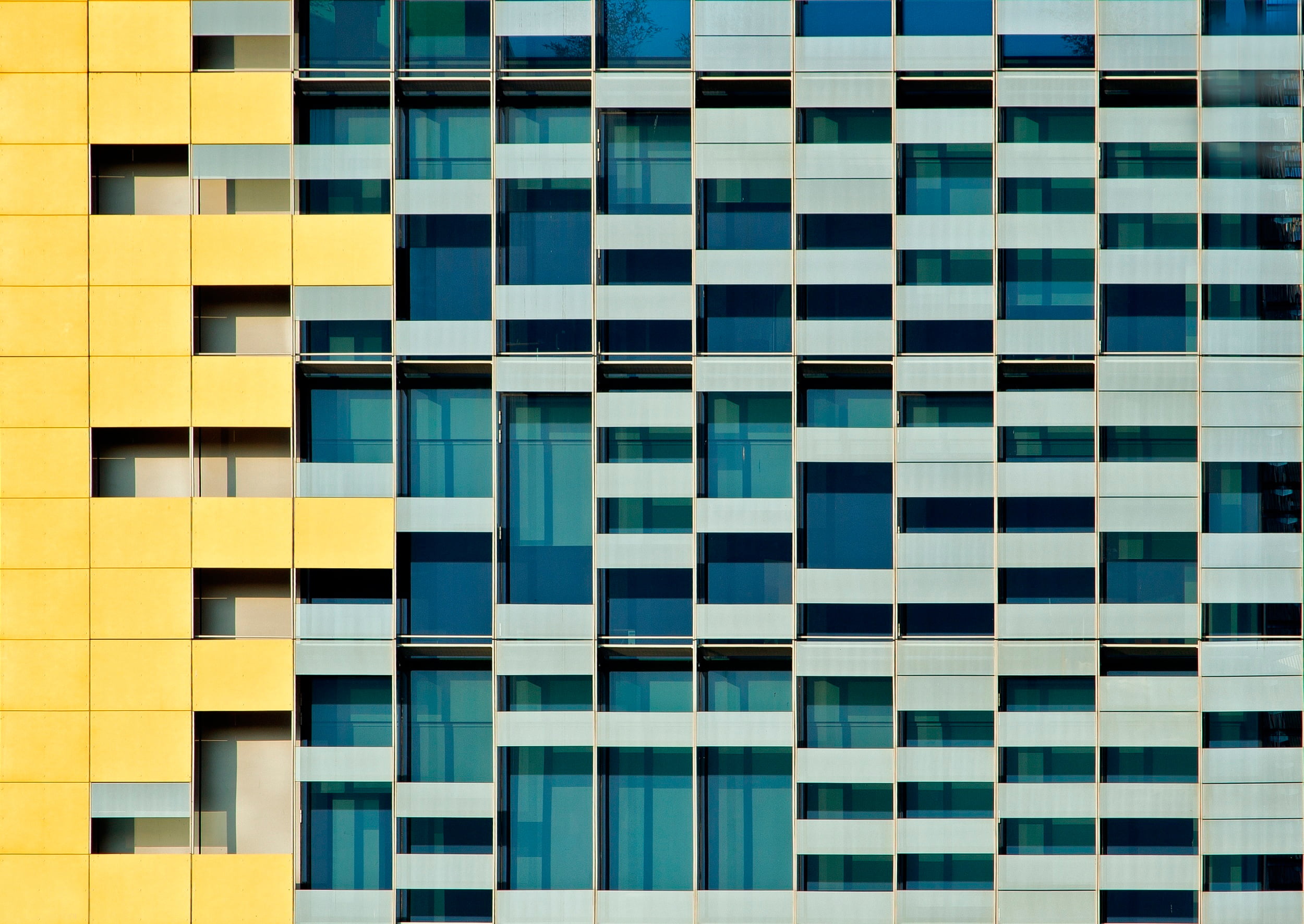 sky, downtown District, office Building, financial District, design, color Image, outdoors, tall - High, architecture, cityscape, blue, pattern, glass - Material, HD Wallpaper