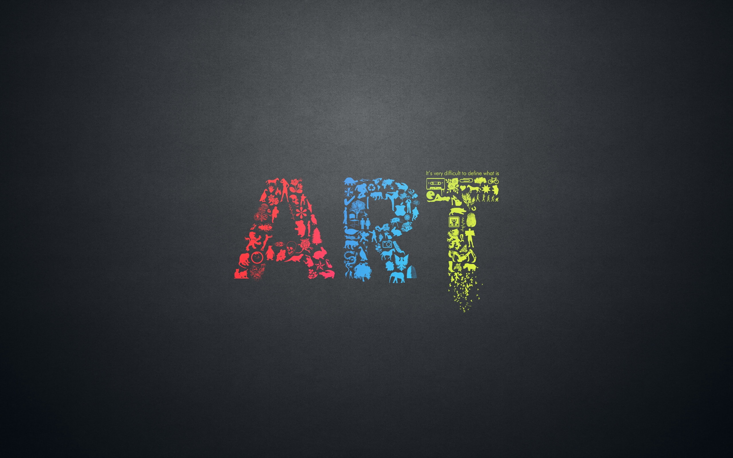 2K, creative, art, letters, minimalism, lettering, HD Wallpaper