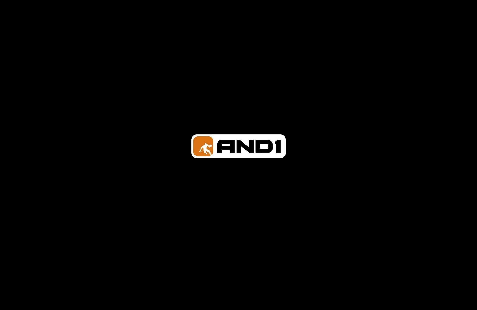 Logo, Minimalism, And1, 1080P, Firm, Basketball, Background, Black, HD Wallpaper