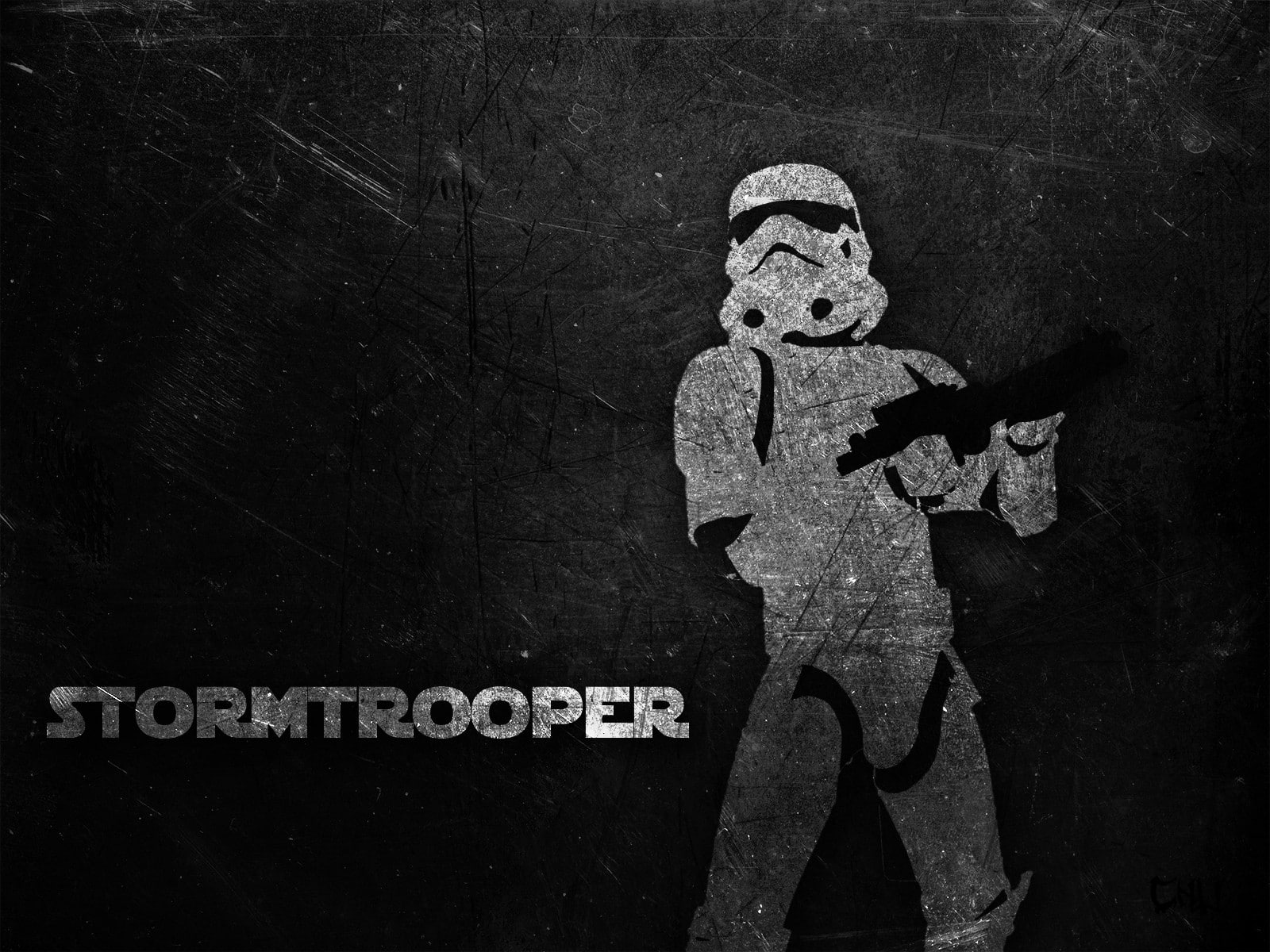white, hd, Star Wars, space, wars, x, stars, black and white, storm, star, trooper, art, stormtroopers, black, minimalistic, noire, 720P, HD Wallpaper