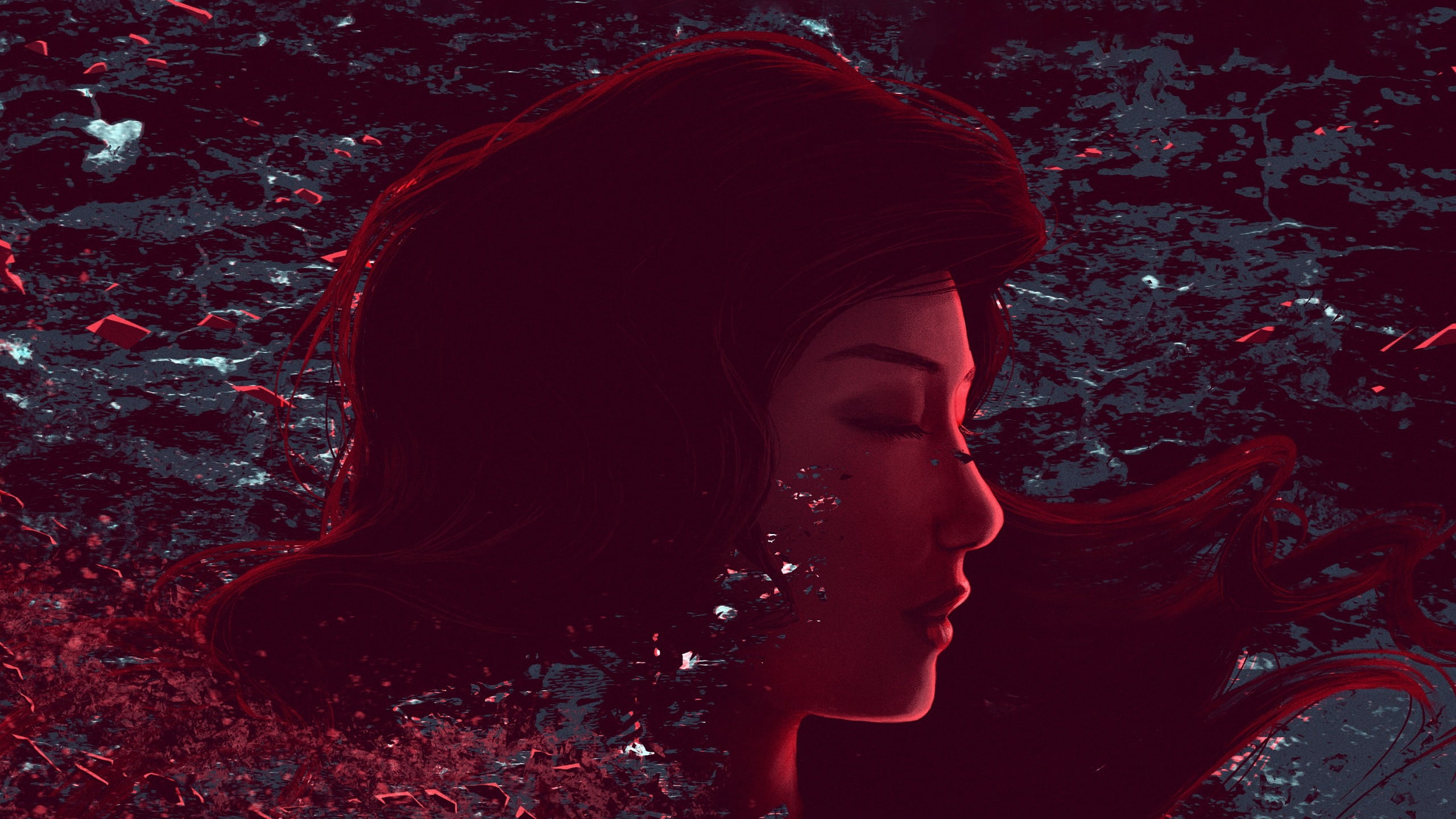 KUURO, Monstercat, Afraid of the Dark, Cover, Sophiya, Music, 2K, HD Wallpaper