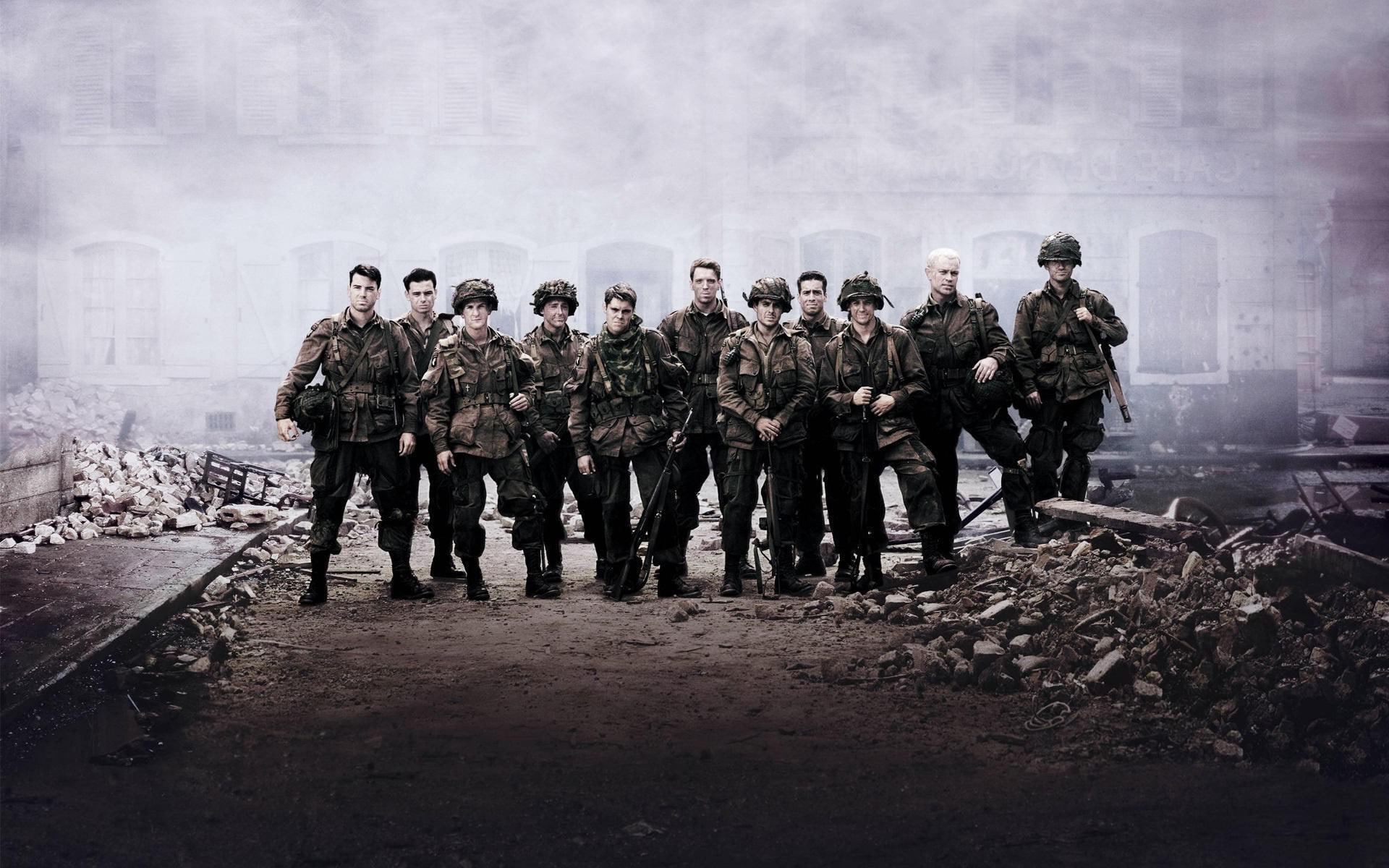 brothers, 1920x1200, photo, army, 1080P, band, band of brothers, tv shows, HD Wallpaper