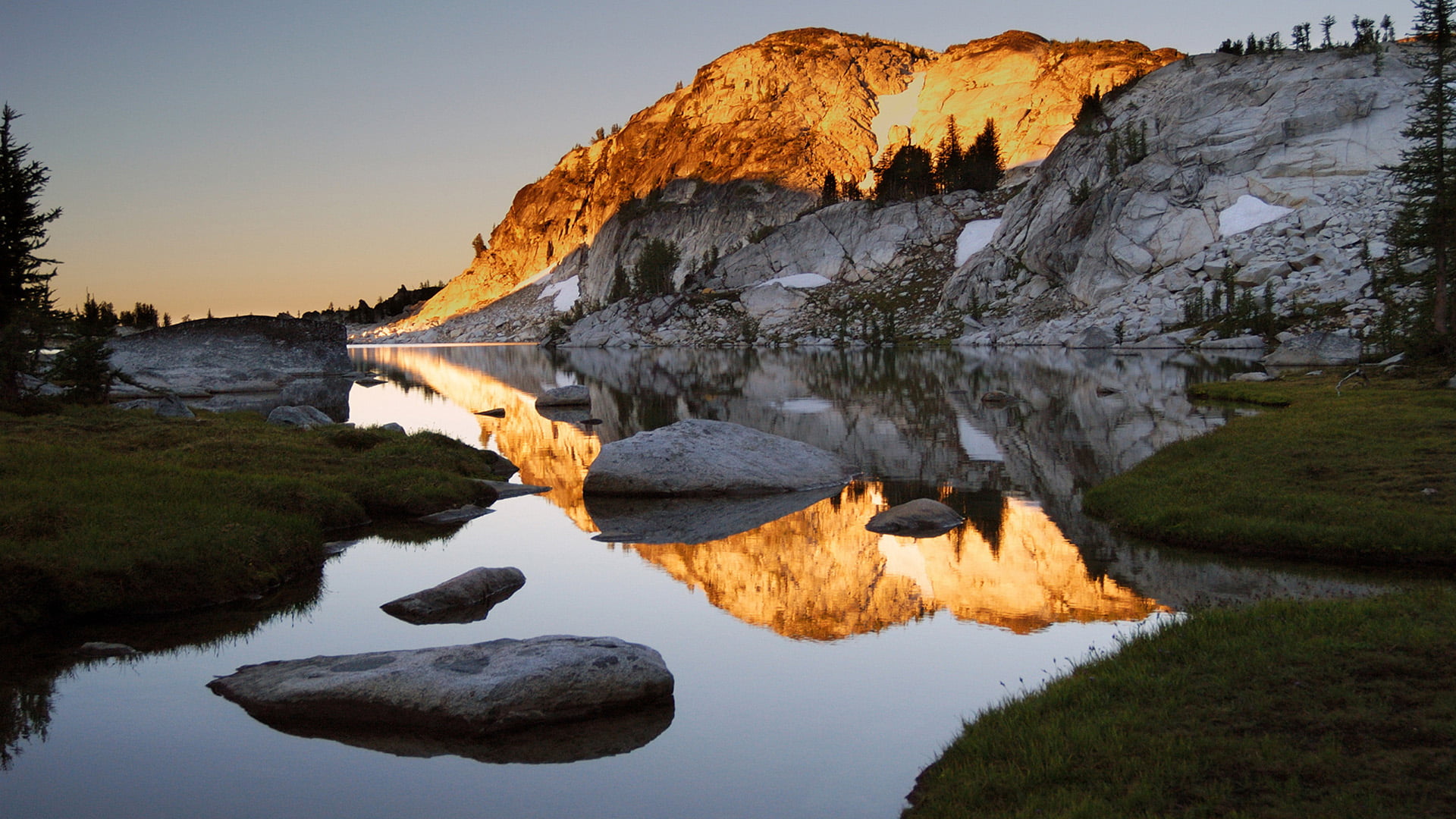 solid, summer, water, rock, park, holiday, usa, natural, tranquil scene, 1080P, lake, nature, environment, tranquility, panorama, landscape, outdoor, scenic, HD Wallpaper