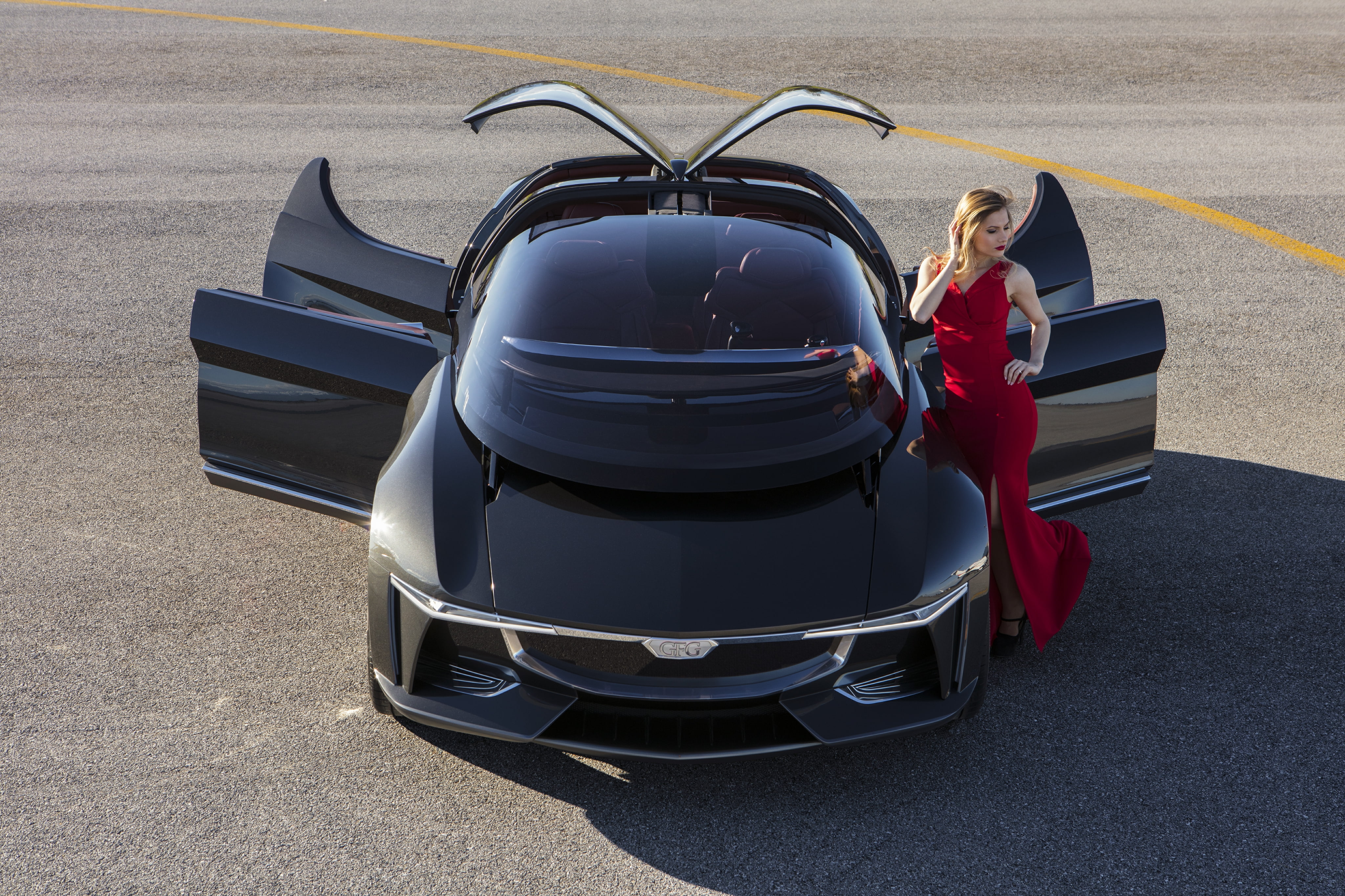 4K, GFG Sibylla, Giorgetto Giugiaro, Electric Sedan, 4K, EV Concept, Luxury Cars, HD Wallpaper