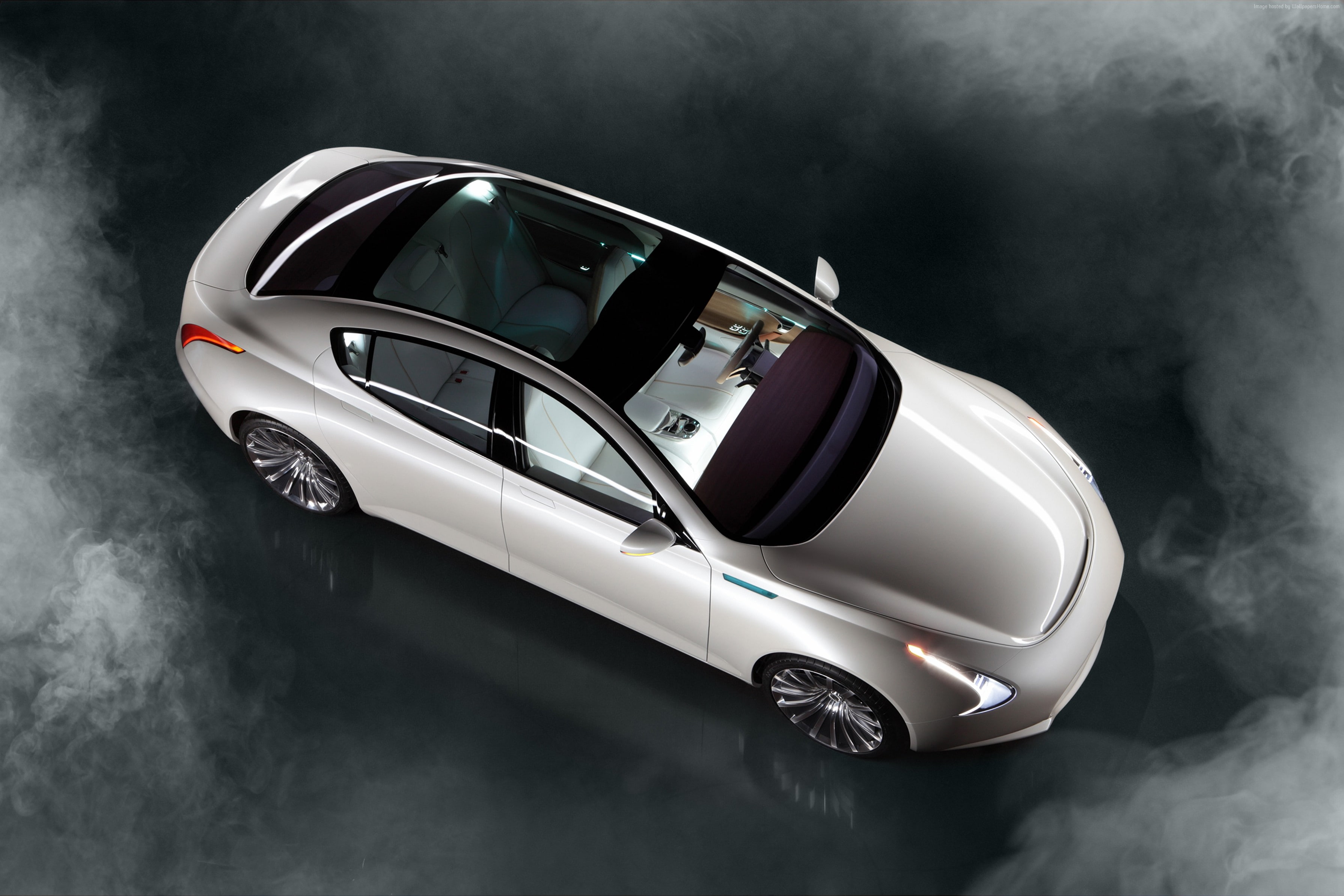 electric cars, luxury cars, 2K, Thunder Power Sedan, HD Wallpaper