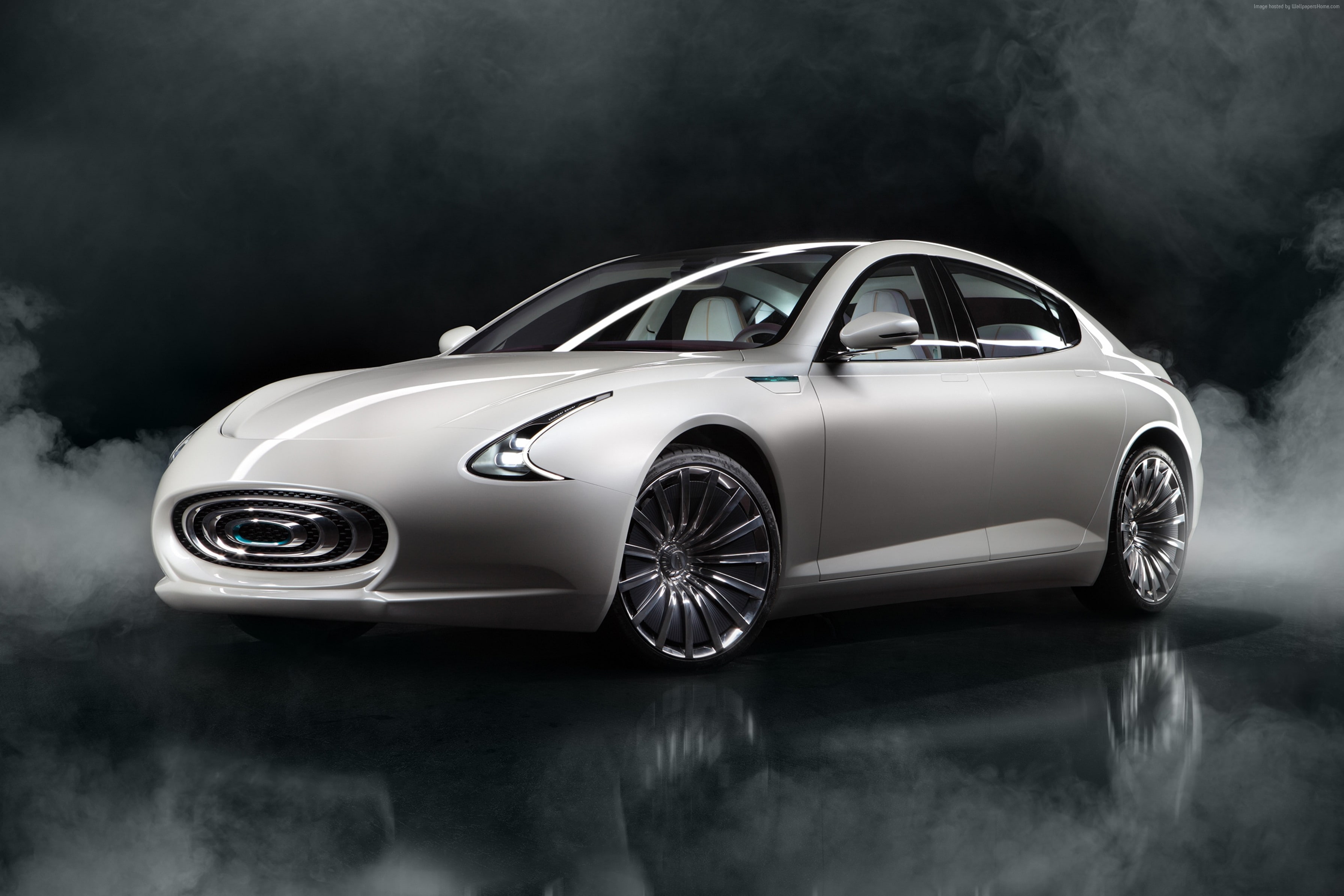2K, luxury cars, Thunder Power Sedan, electric cars, HD Wallpaper